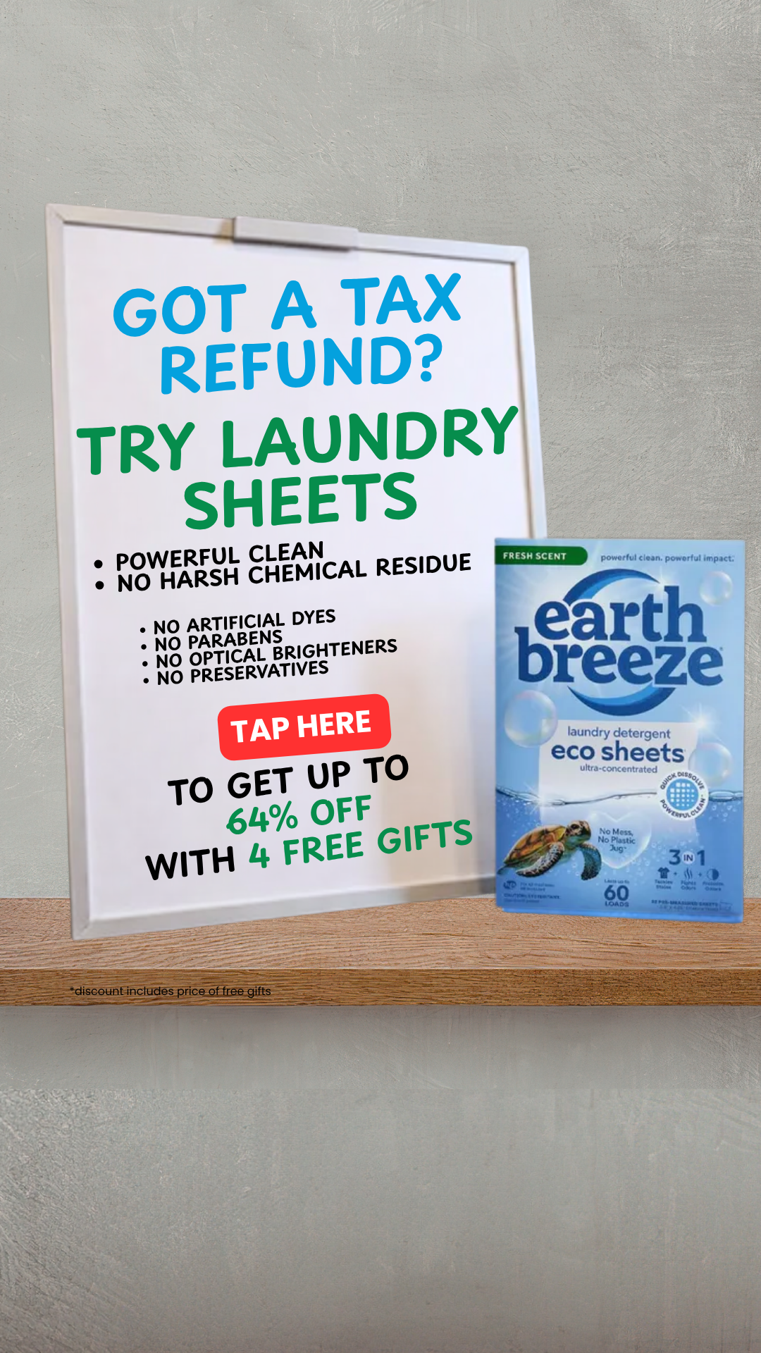 Earth Breeze Facebook ad