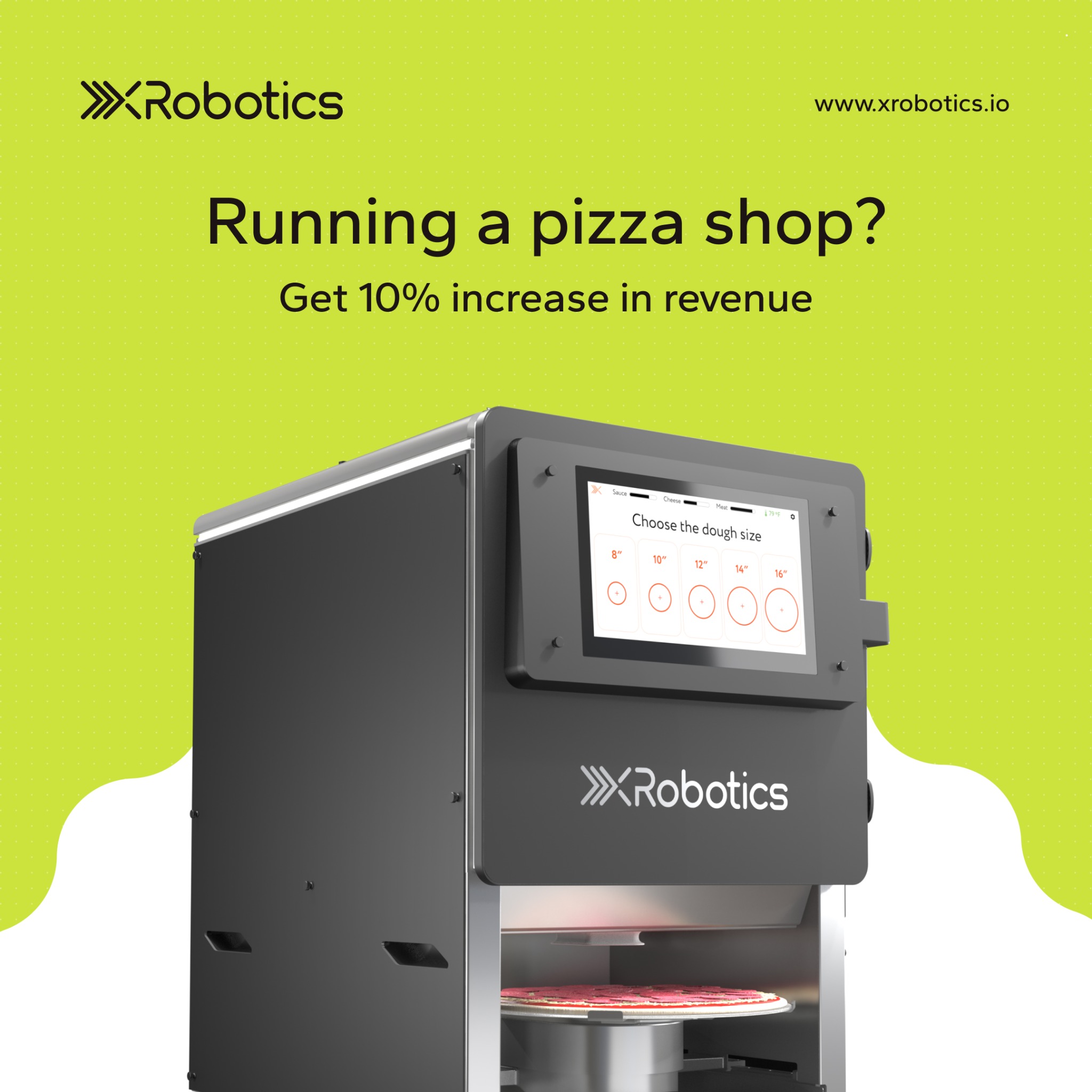 XRobotics Facebook ad: increase profitability by 10%