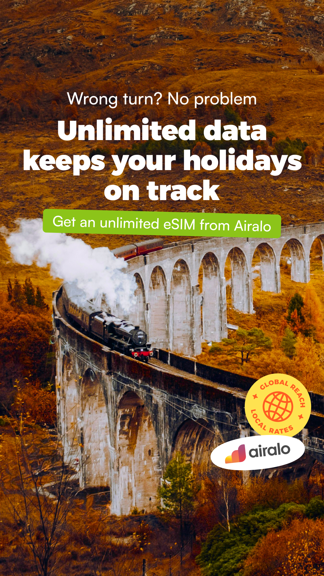Airalo Global eSIM Store Facebook ad