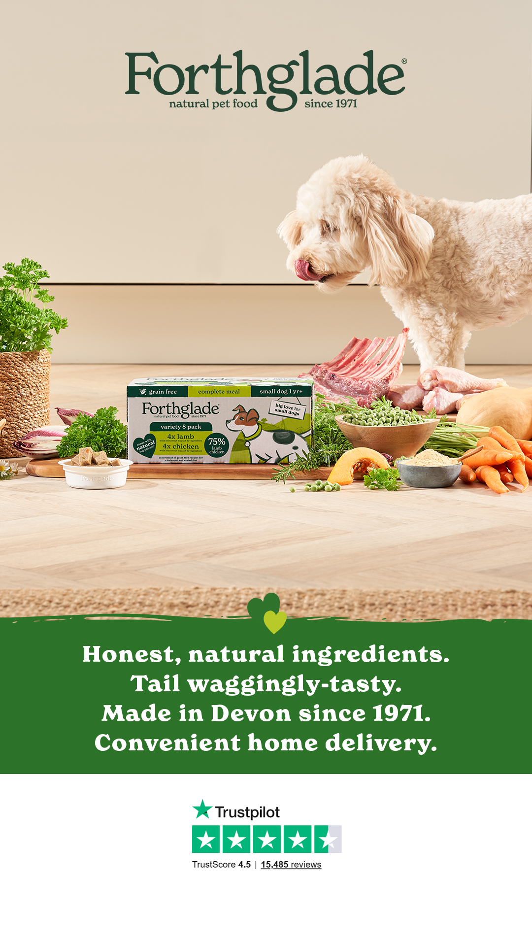 Forthglade Natural Pet Food Facebook ad