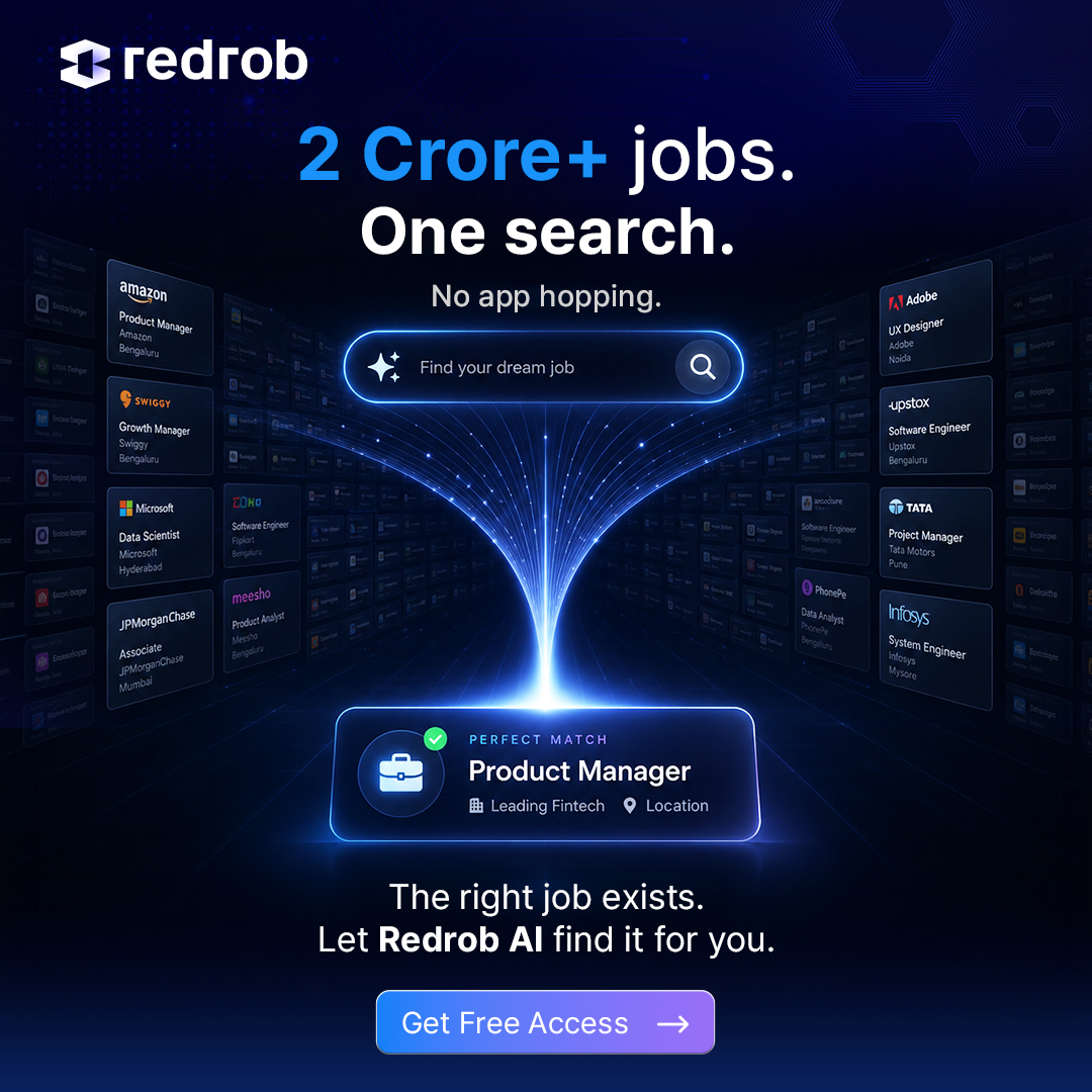 Redrob Facebook ad: Get 6 Months Free Access