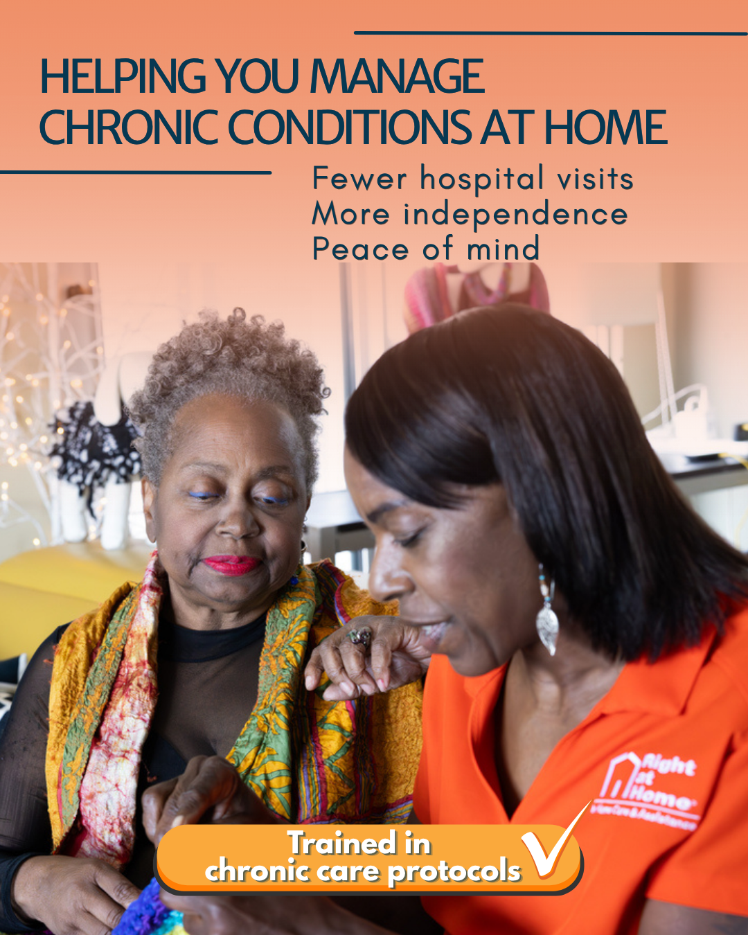 Right at Home Facebook ad: Discover Quality Home Care with Right at Home