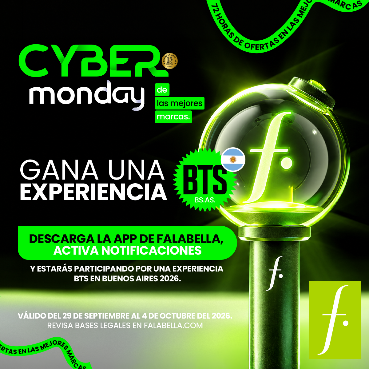 Falabella Facebook ad: La cuenta regresiva ya comenzó.