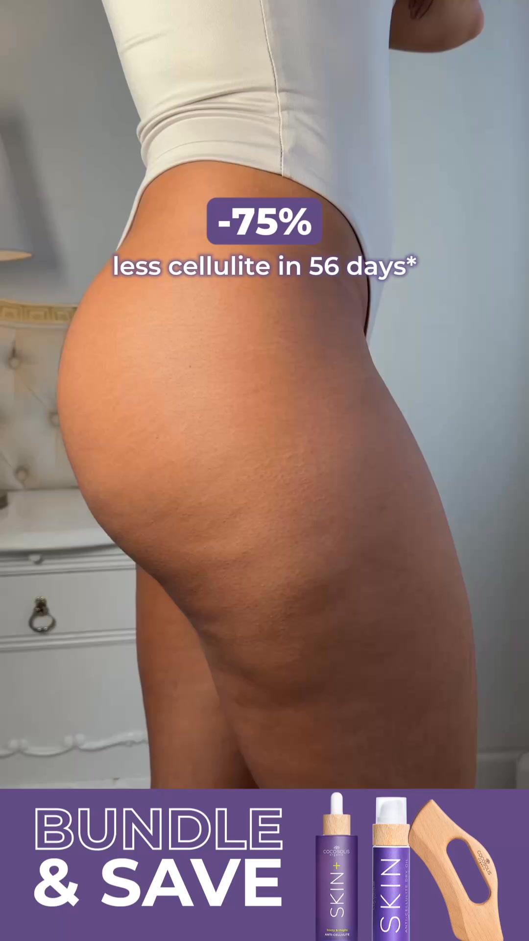 COCOSOLIS Facebook ad: Cellulite doesn't stand a chance