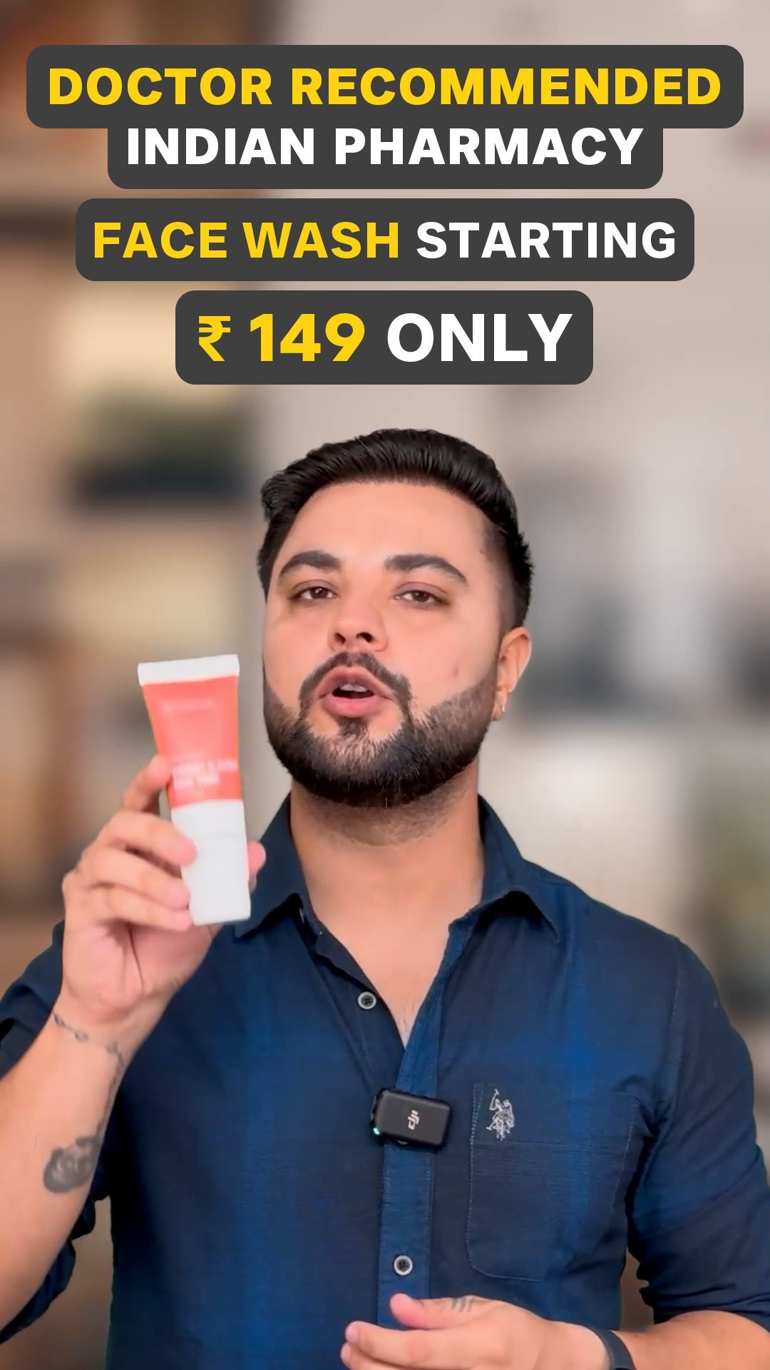 Dermatouch Facebook ad: Best Indian Pharmacy Face wash at just 150/…