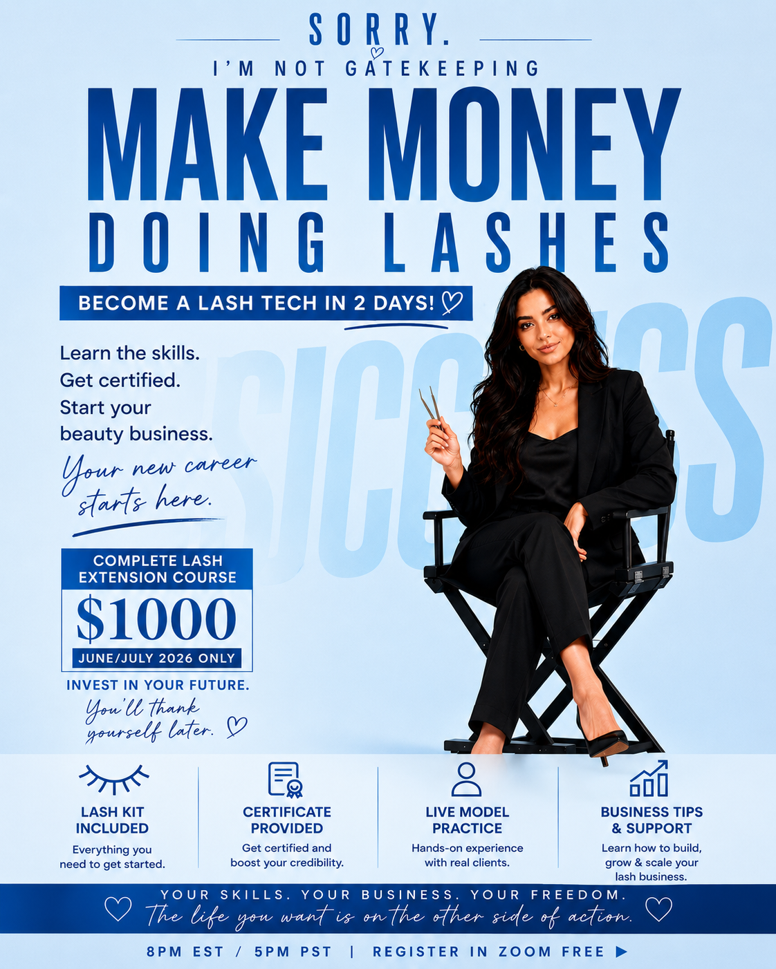 Lashed Ottawa Facebook ad: Only 3 Spots Left, Save $500 Today