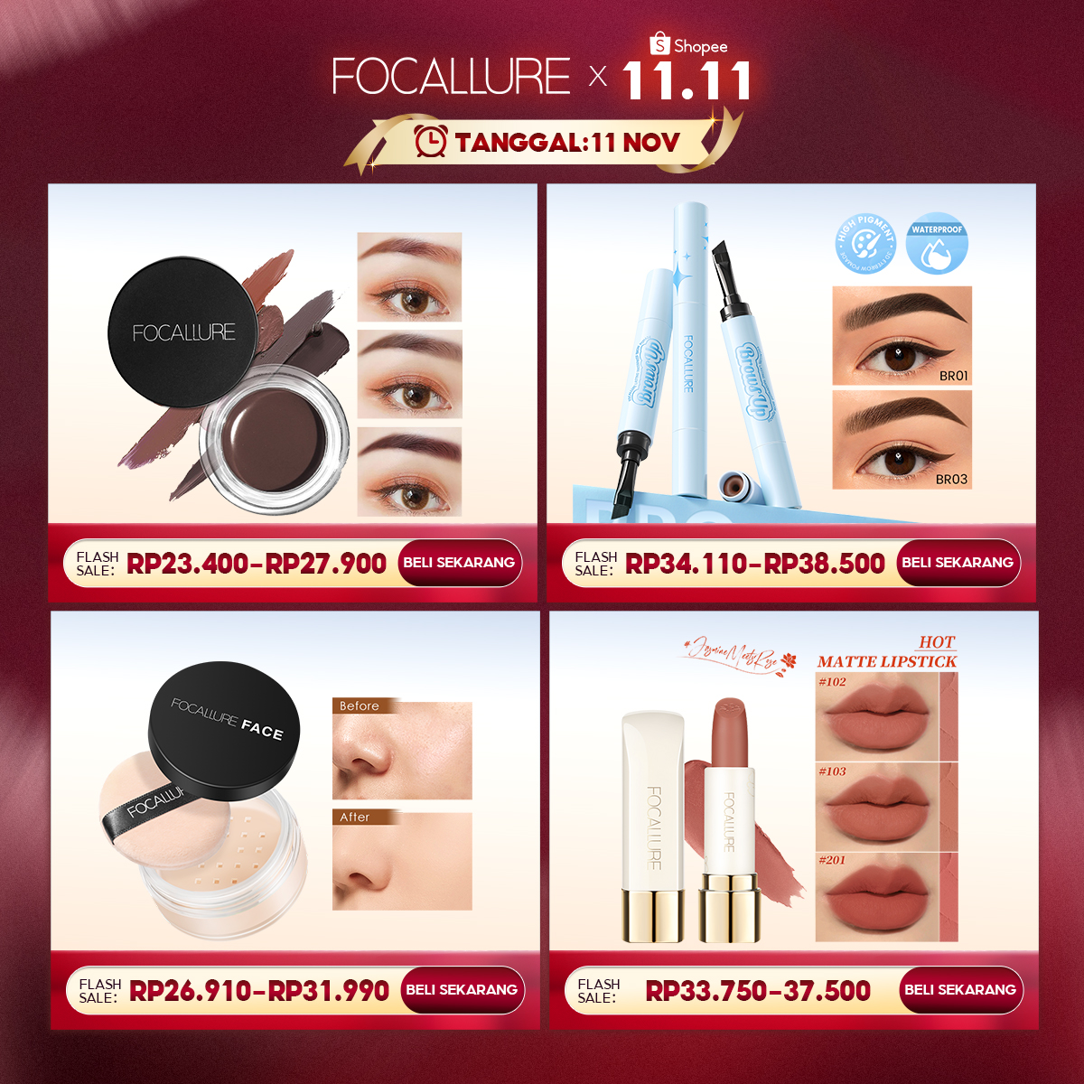 Focallure Beauty Indonesia Facebook ad