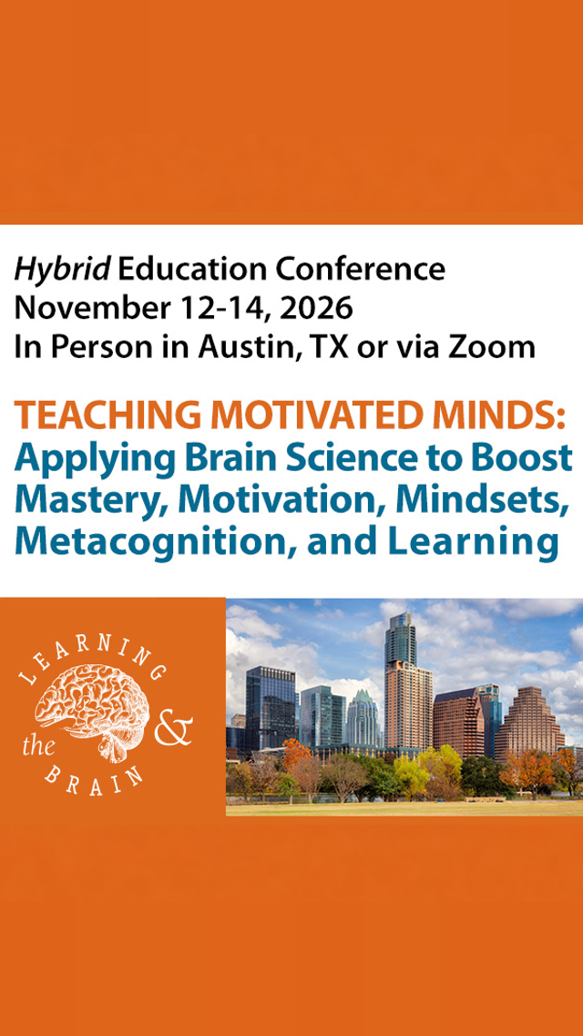 Learning & the Brain Facebook ad: Earn professional development credit