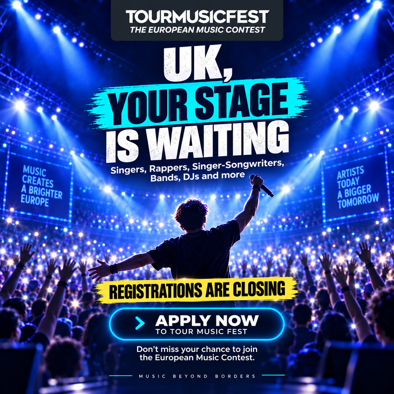 Tour Music Fest Facebook ad: Are you an emerging artist?