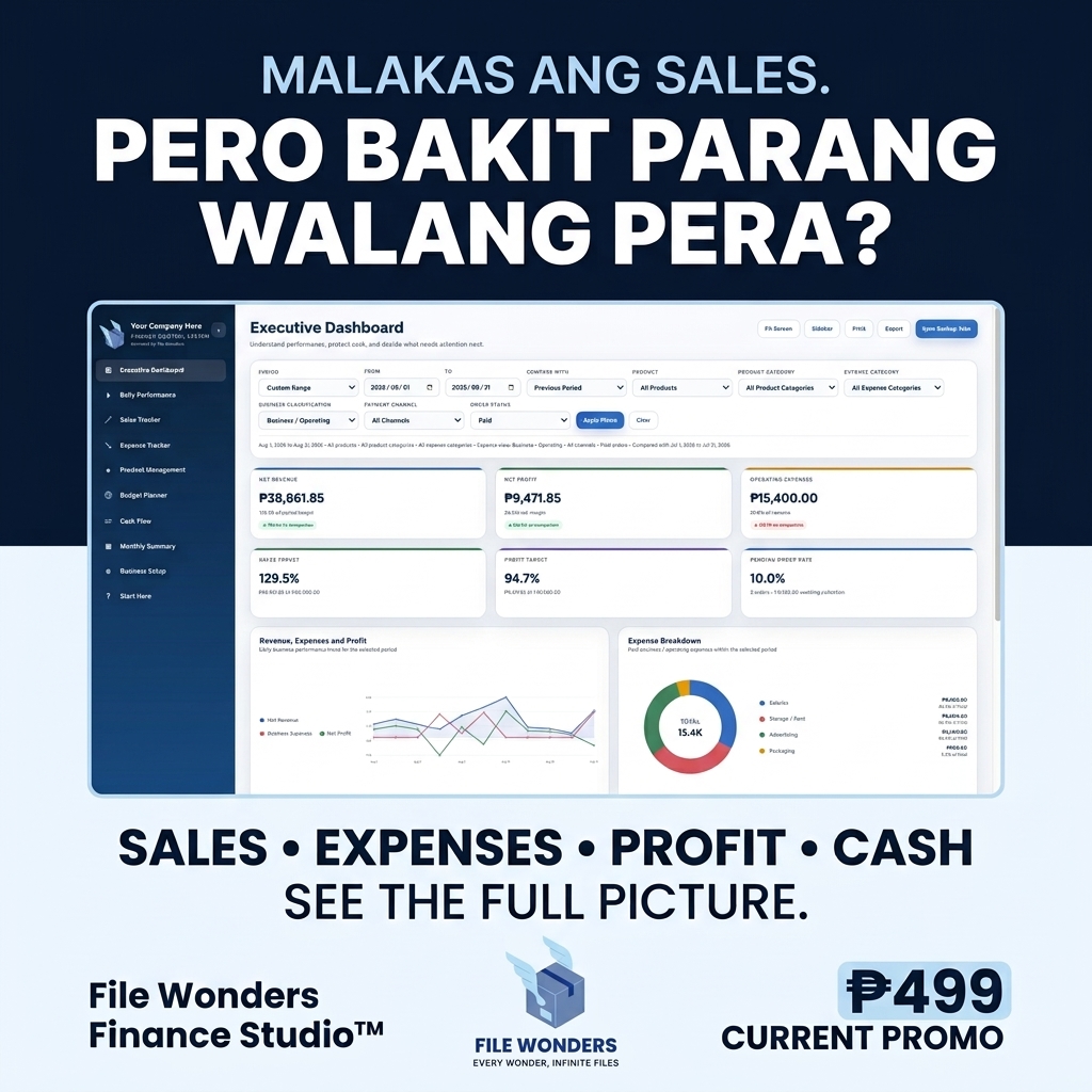 File Wonders Facebook ad: CLAIM PROMO