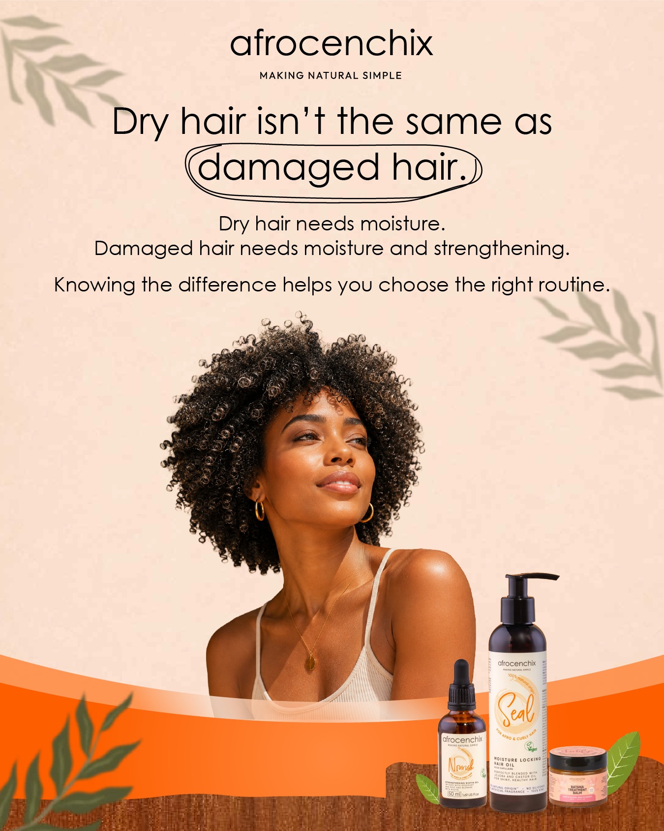 Afrocenchix Facebook ad: Think your hair is damaged?