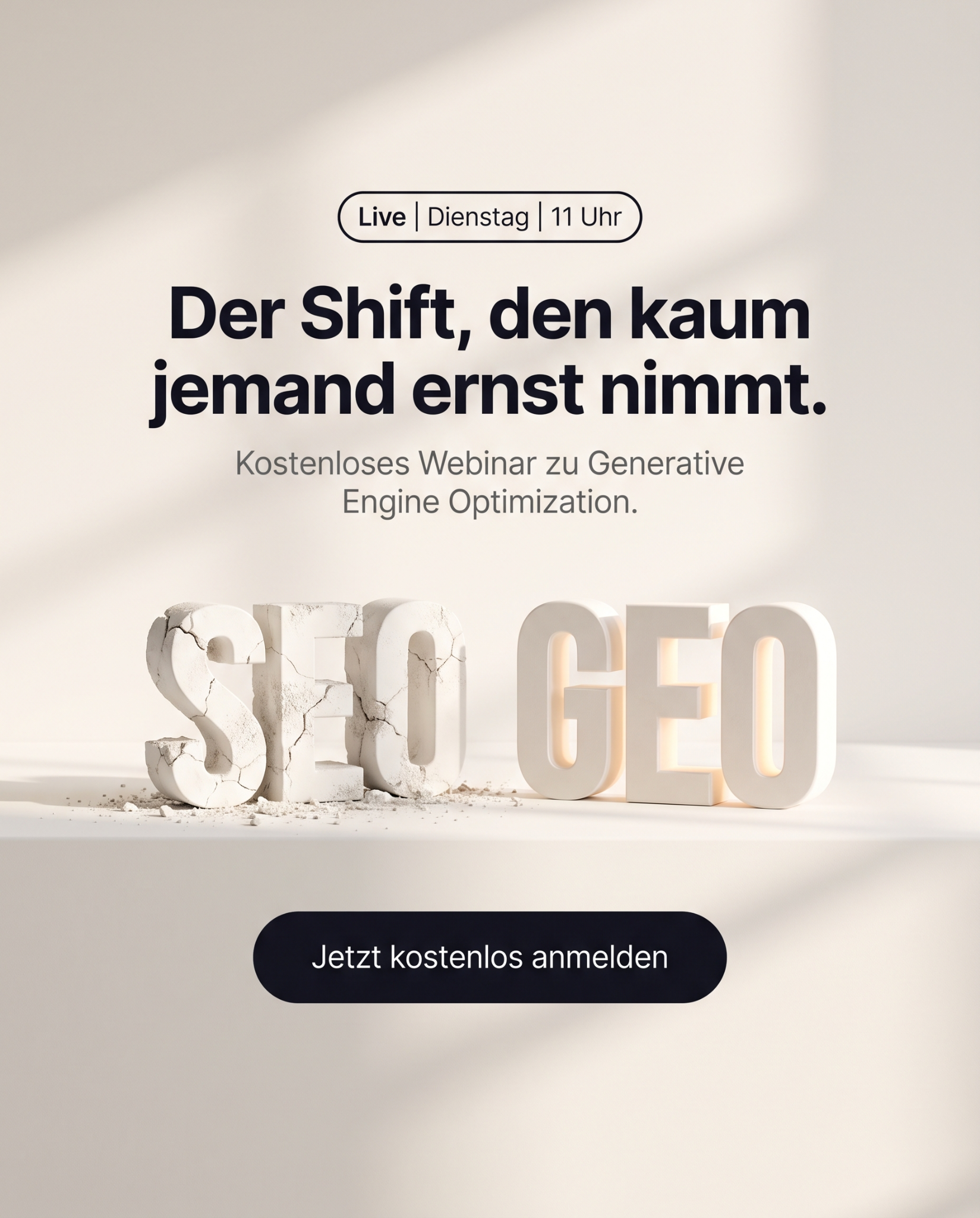 HDNET GmbH & Co KG Facebook ad: GEO: sichtbar in der KI Suche