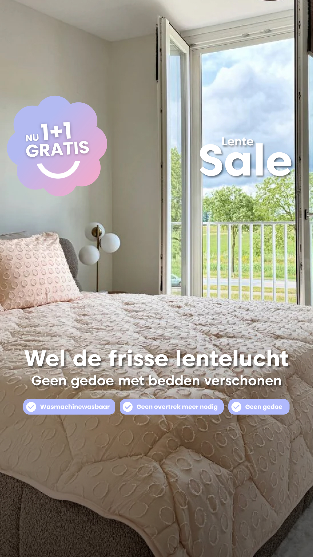 HappyBed Facebook ad