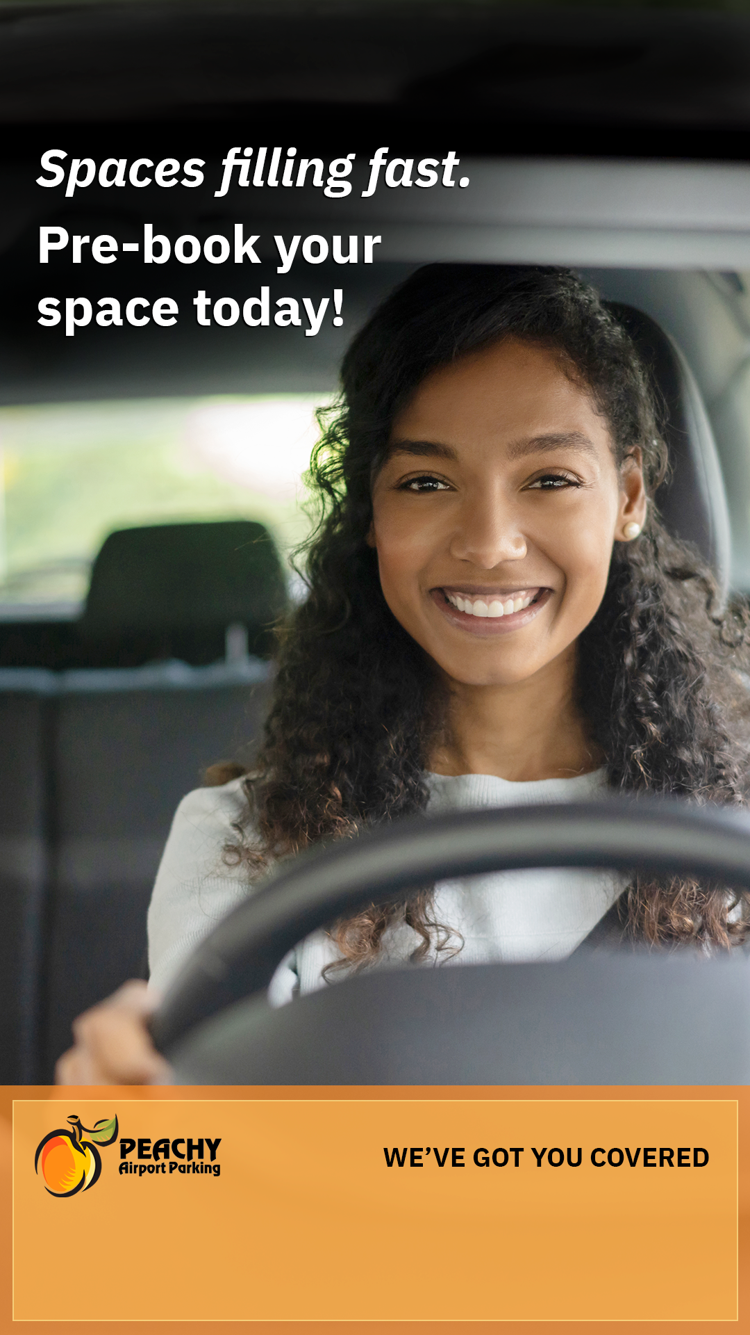 Peachy Airport Parking Facebook ad