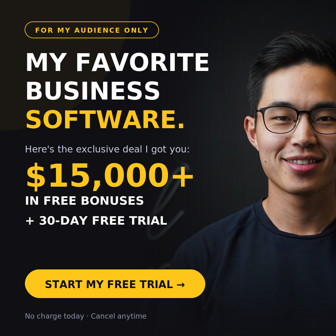 Charlie Chang Facebook ad: My Favorite Business Software