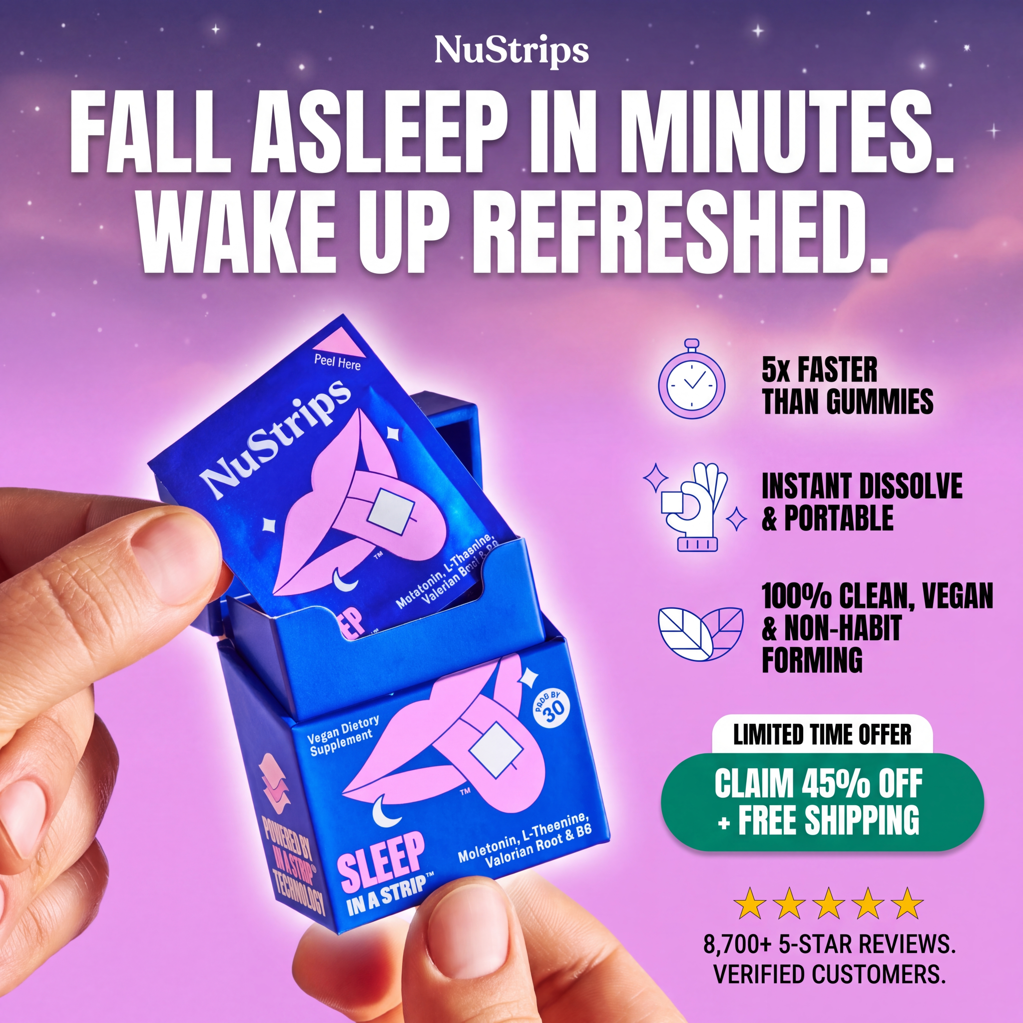 NuStrips Facebook ad