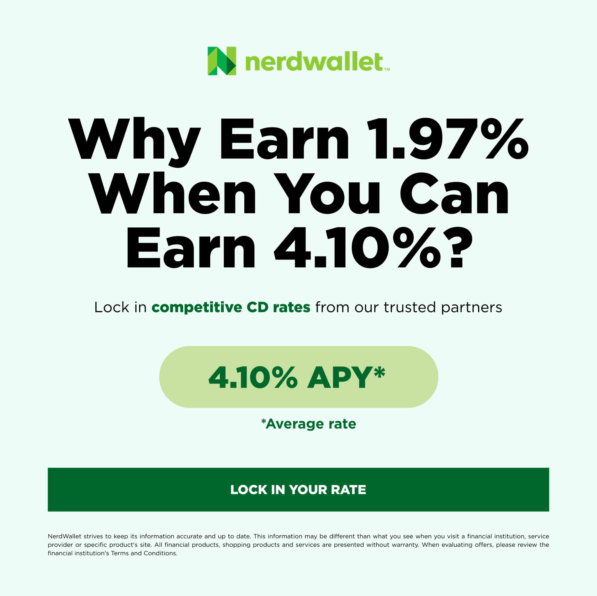 NerdWallet Facebook ad