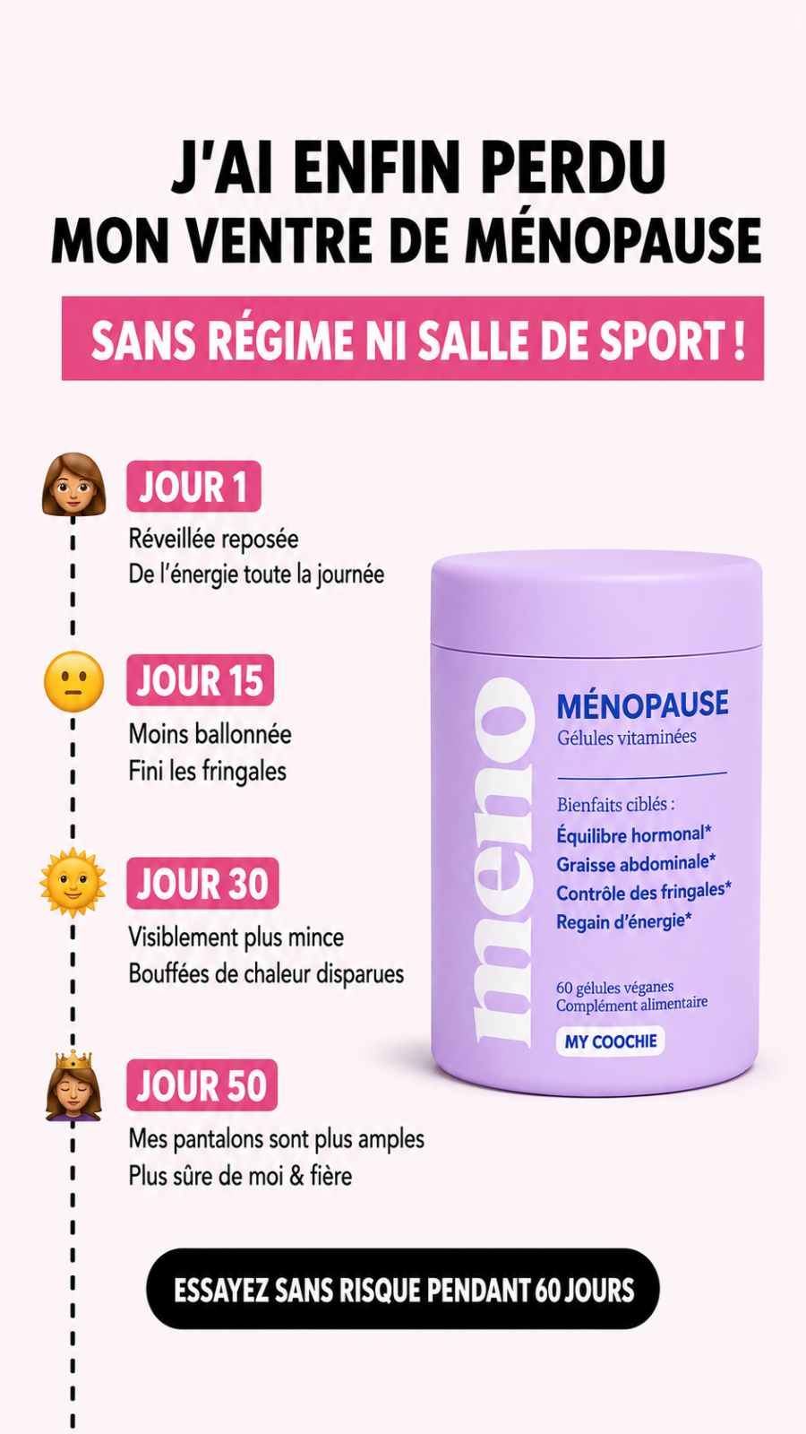 Menopause Weightloss Secrets Facebook ad