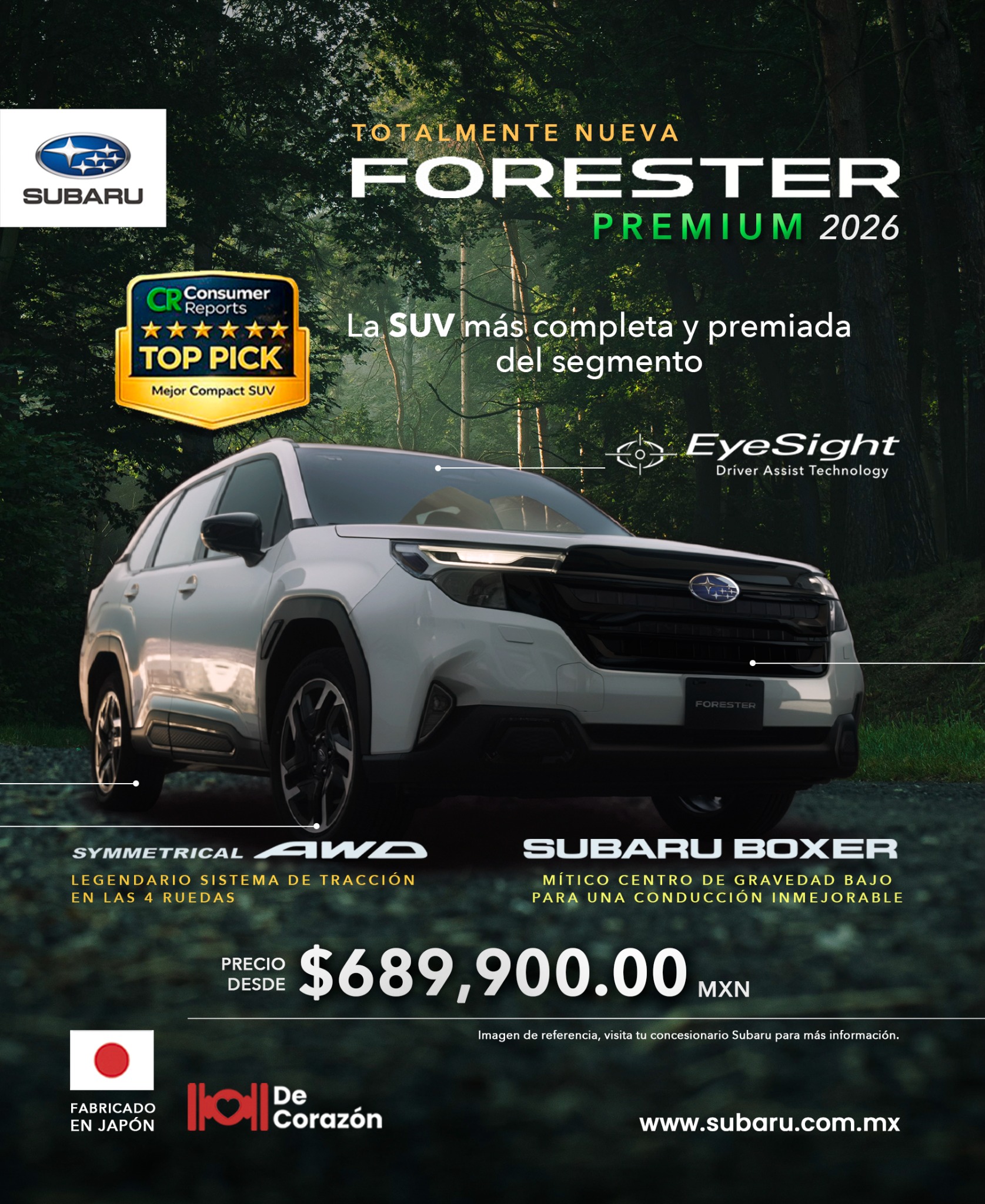 Subaru México Facebook ad