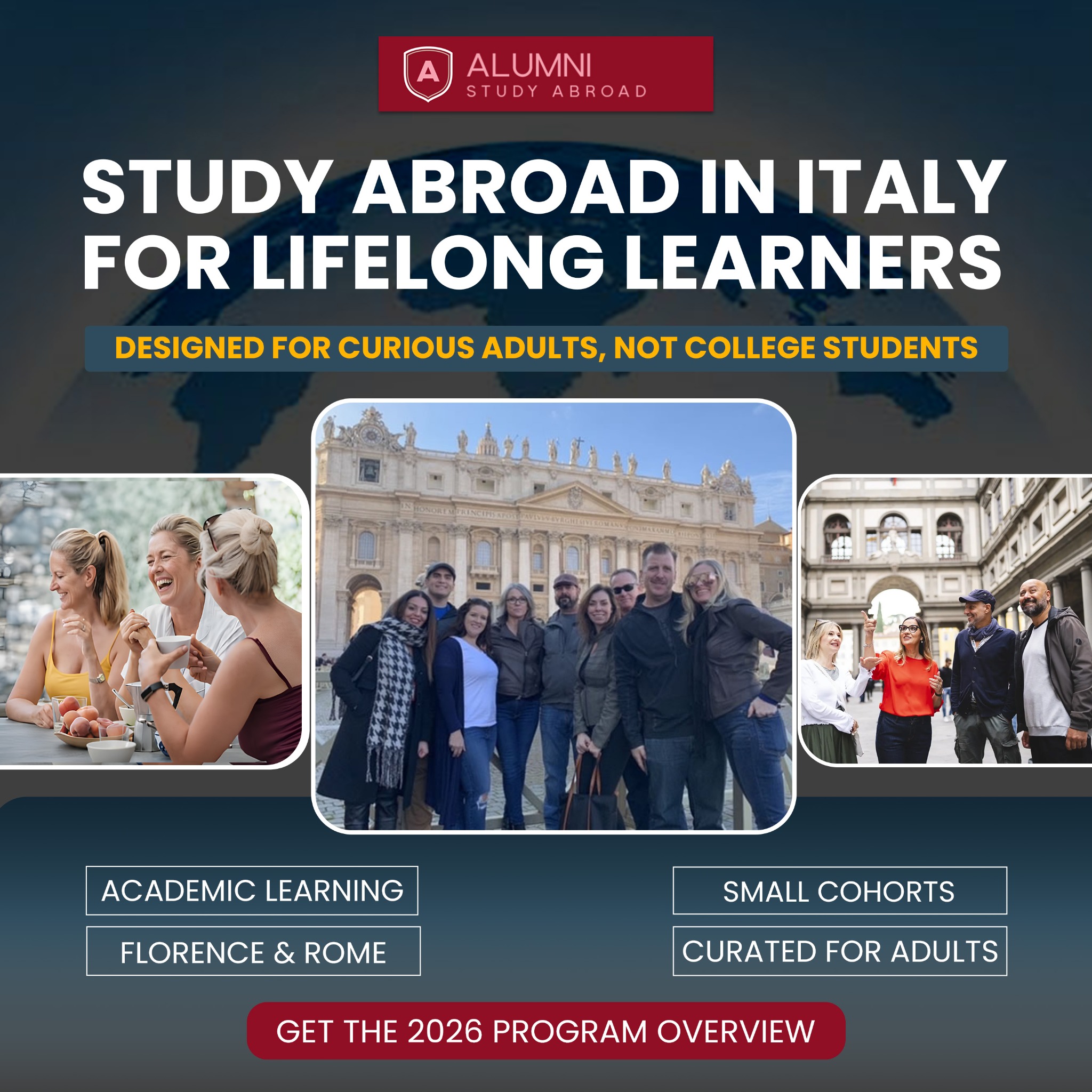 Alumni Study Abroad Facebook ad