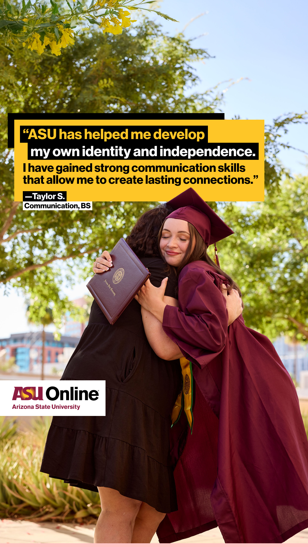 ASU Online Facebook ad