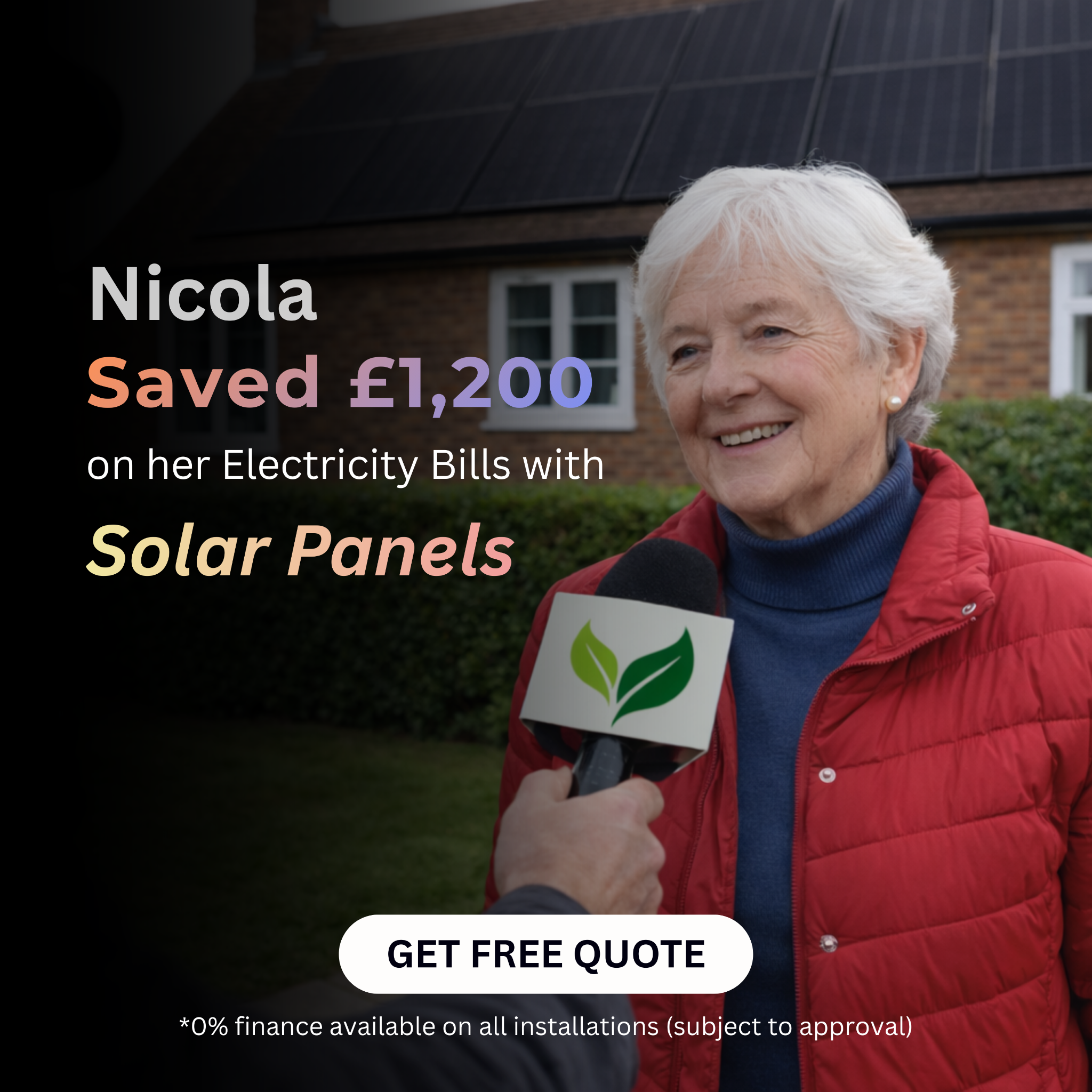 Simple green energy Facebook ad from Mar 18, 2026