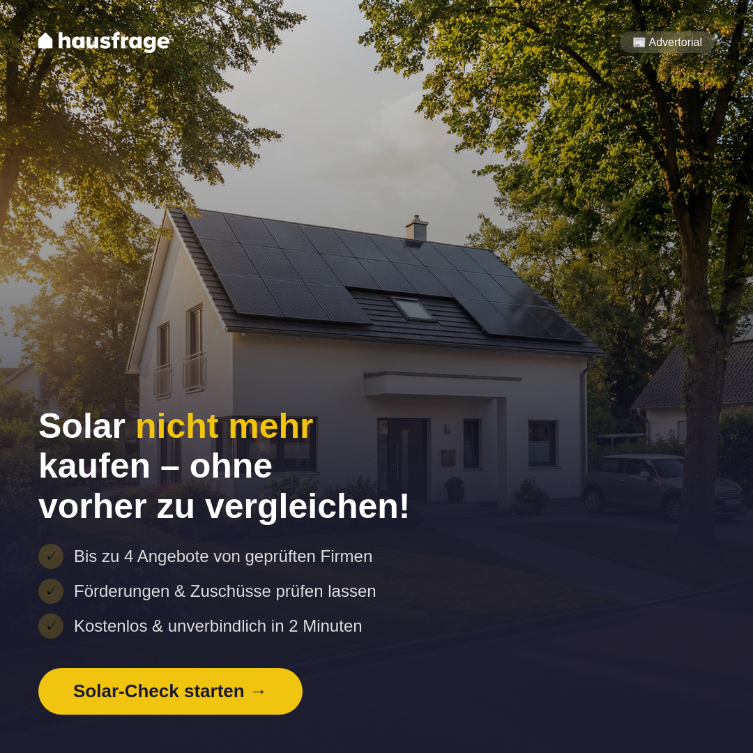 Hausfrage Facebook ad