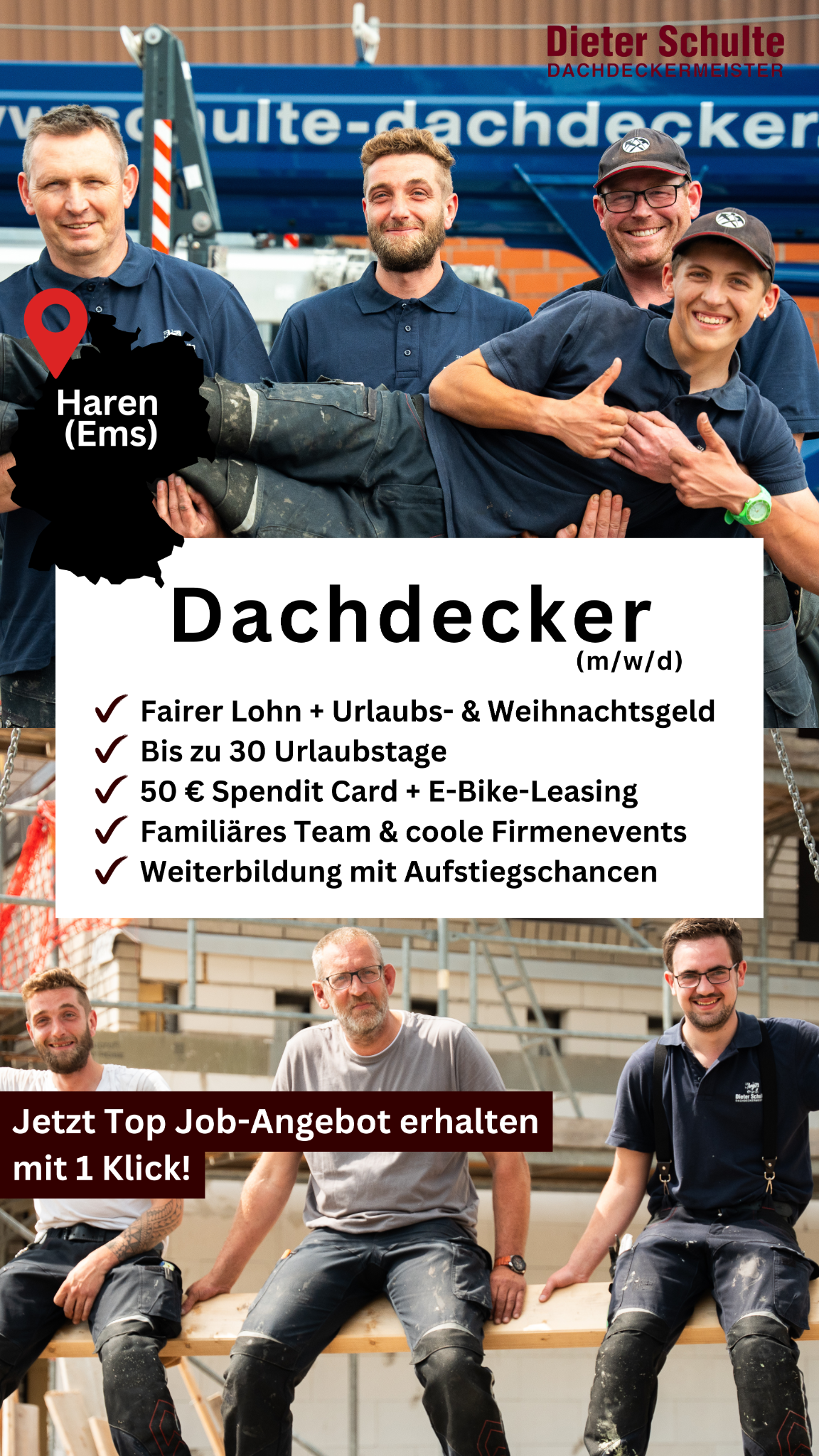 Schulte Dachdecker - Jobs Facebook ad from Jun 23, 2026