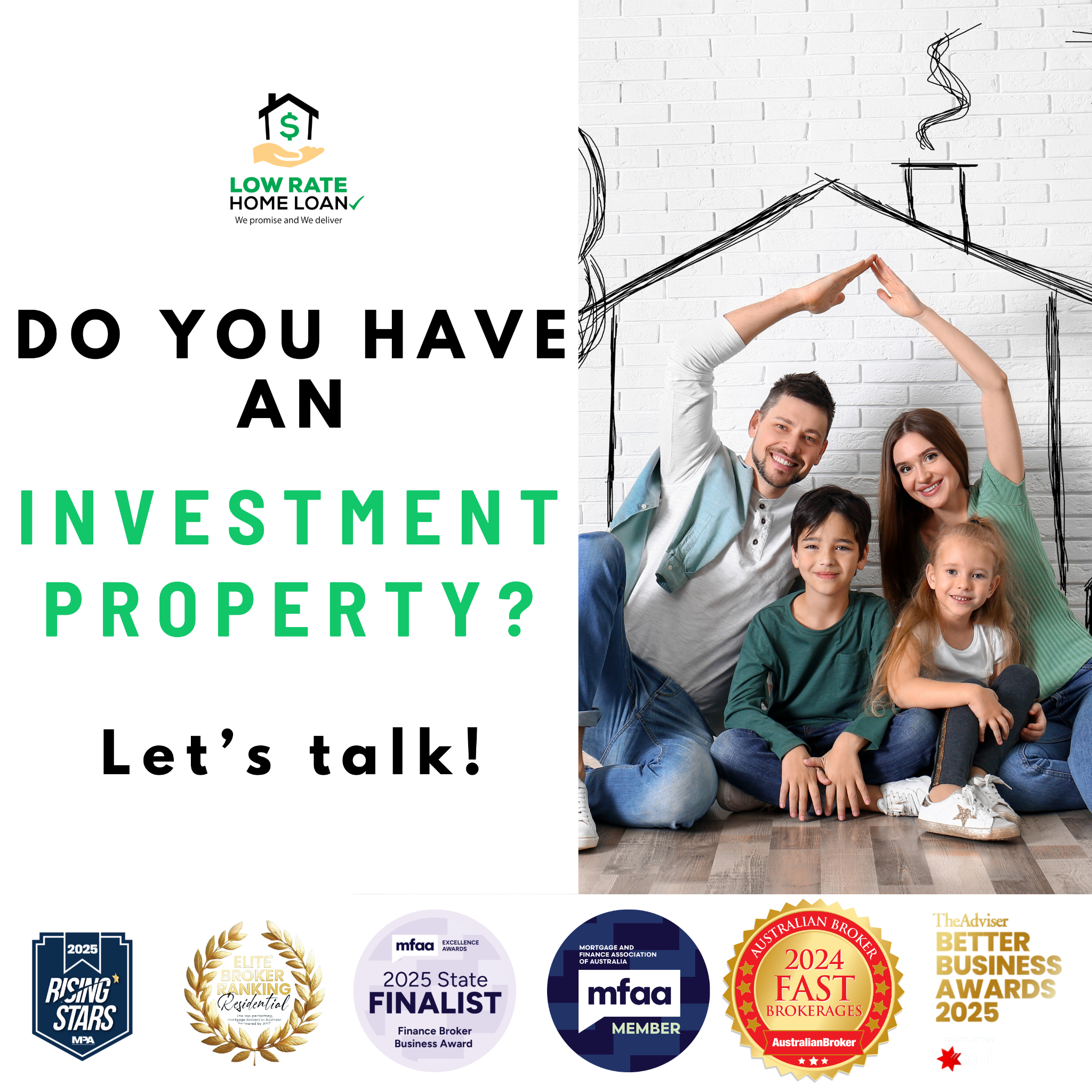 Low Rate Home Loan - Mortgage Brokers Facebook ad