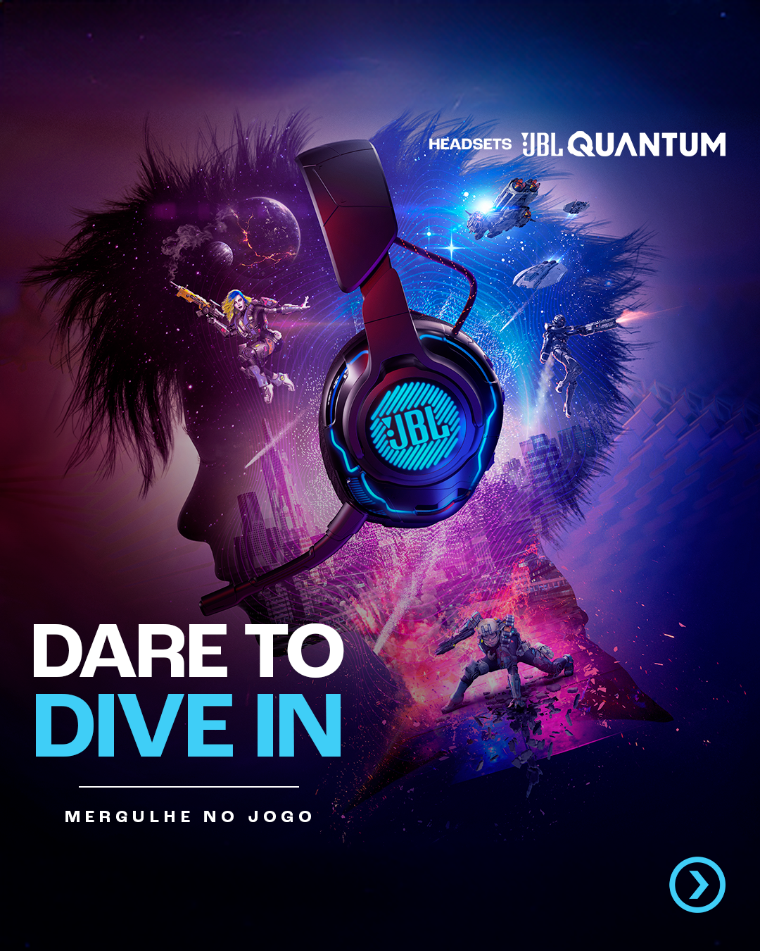 JBL Facebook ad: Dê o play no seu game e se…