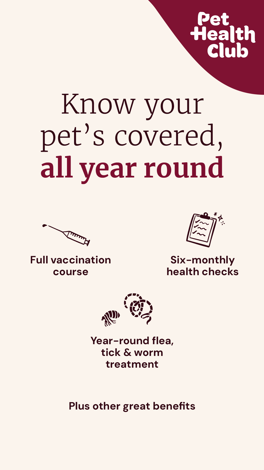Pet Health Club Facebook ad from Feb 10, 2026