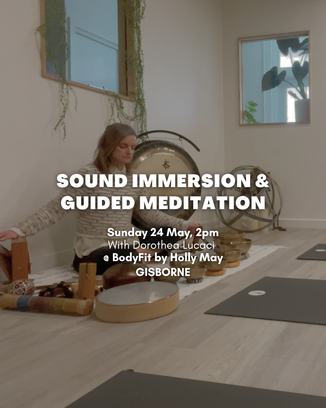 Dorothea Lucaci Facebook ad: GISBORNE (Vic): Sound Immersion and Guided Meditation