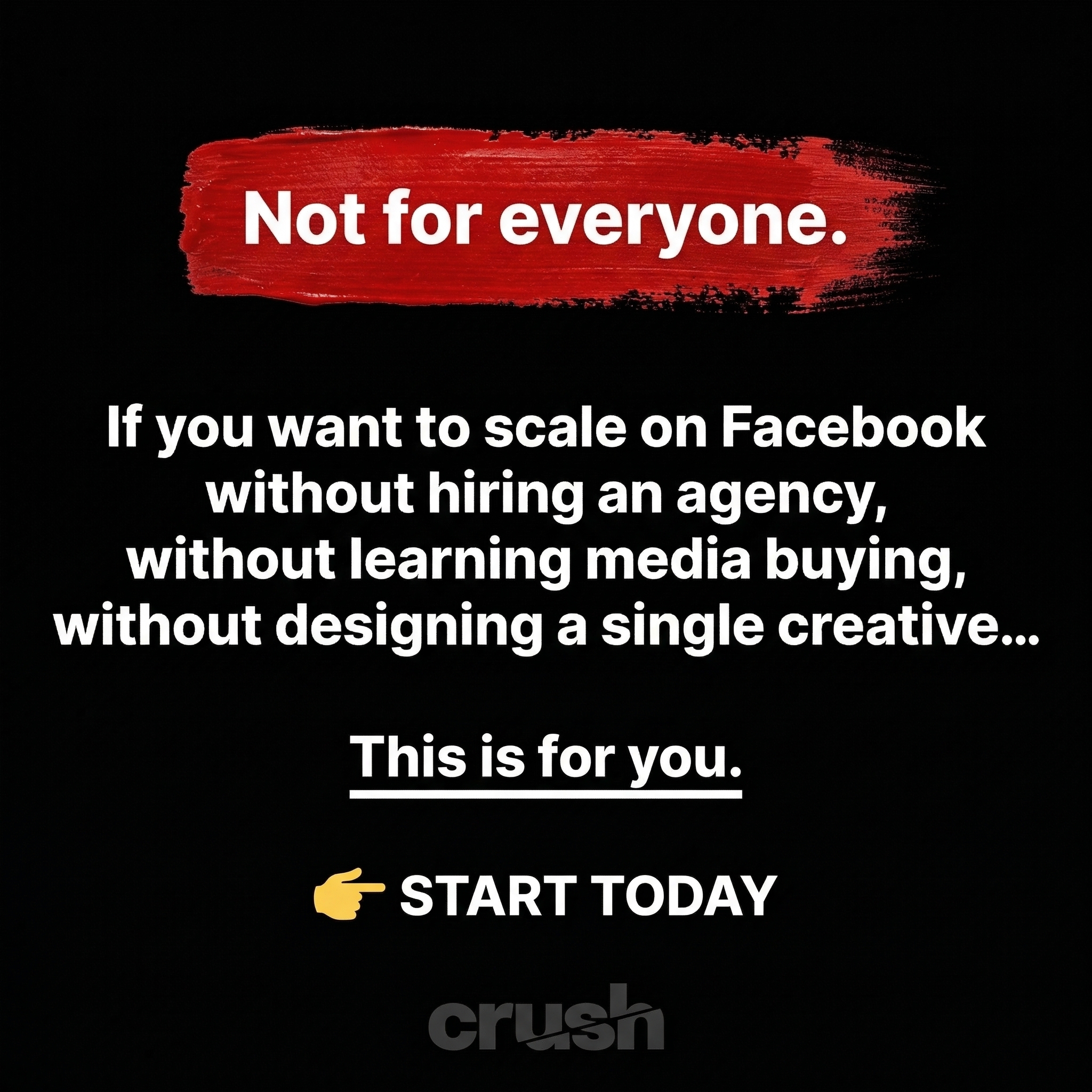 trycrush.ai Facebook ad