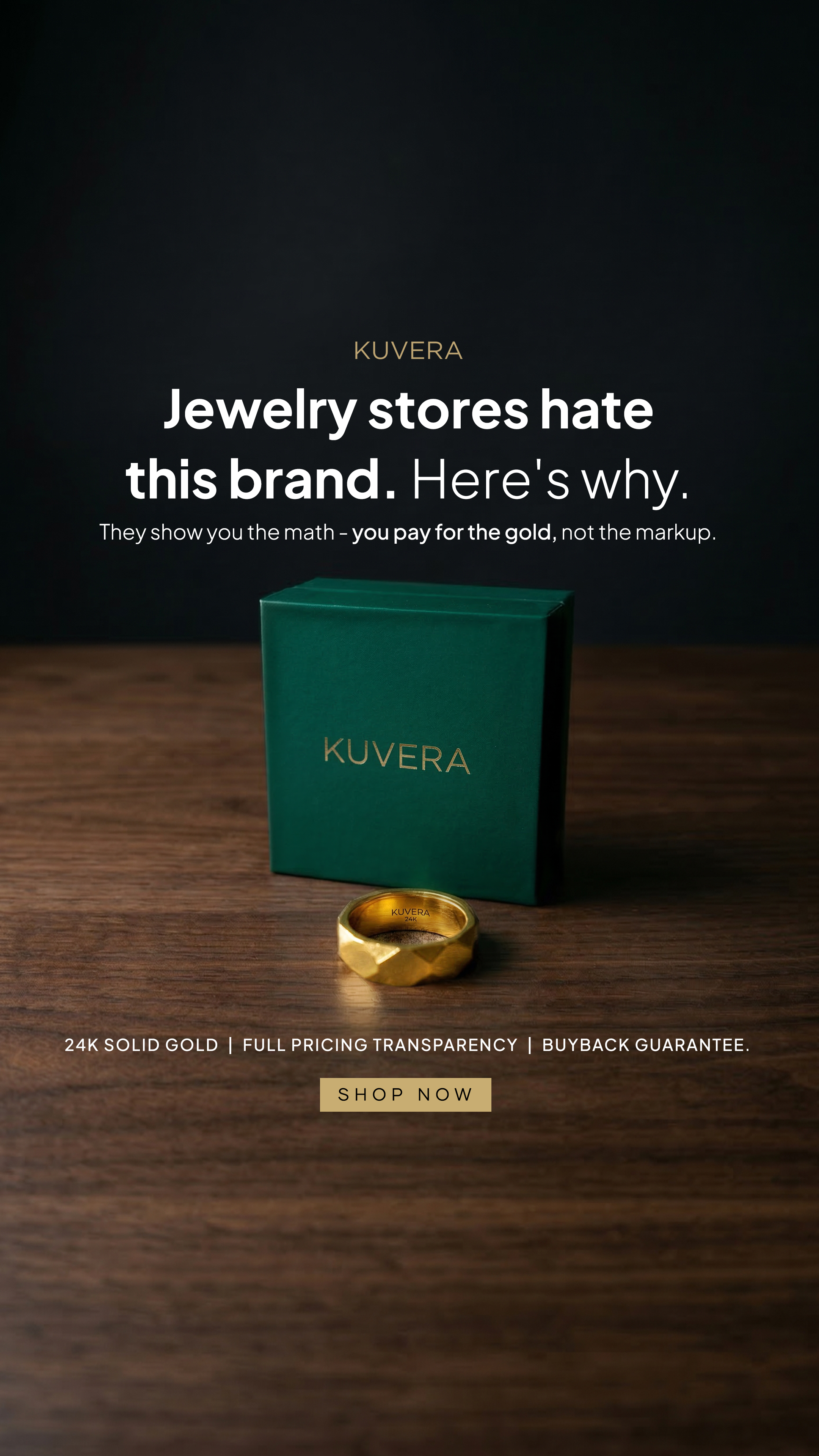 Kuvera Jewelry Facebook ad
