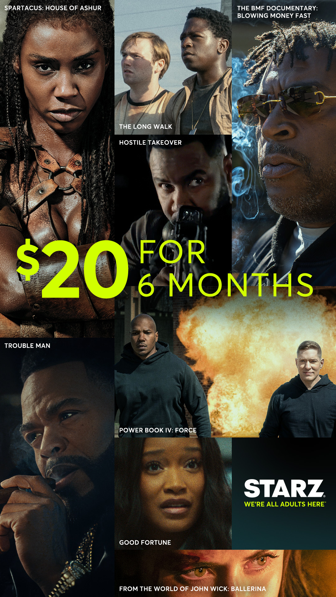 STARZ Facebook ad