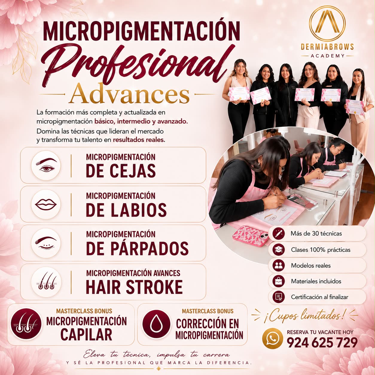 Dermiabrows Academy Facebook ad