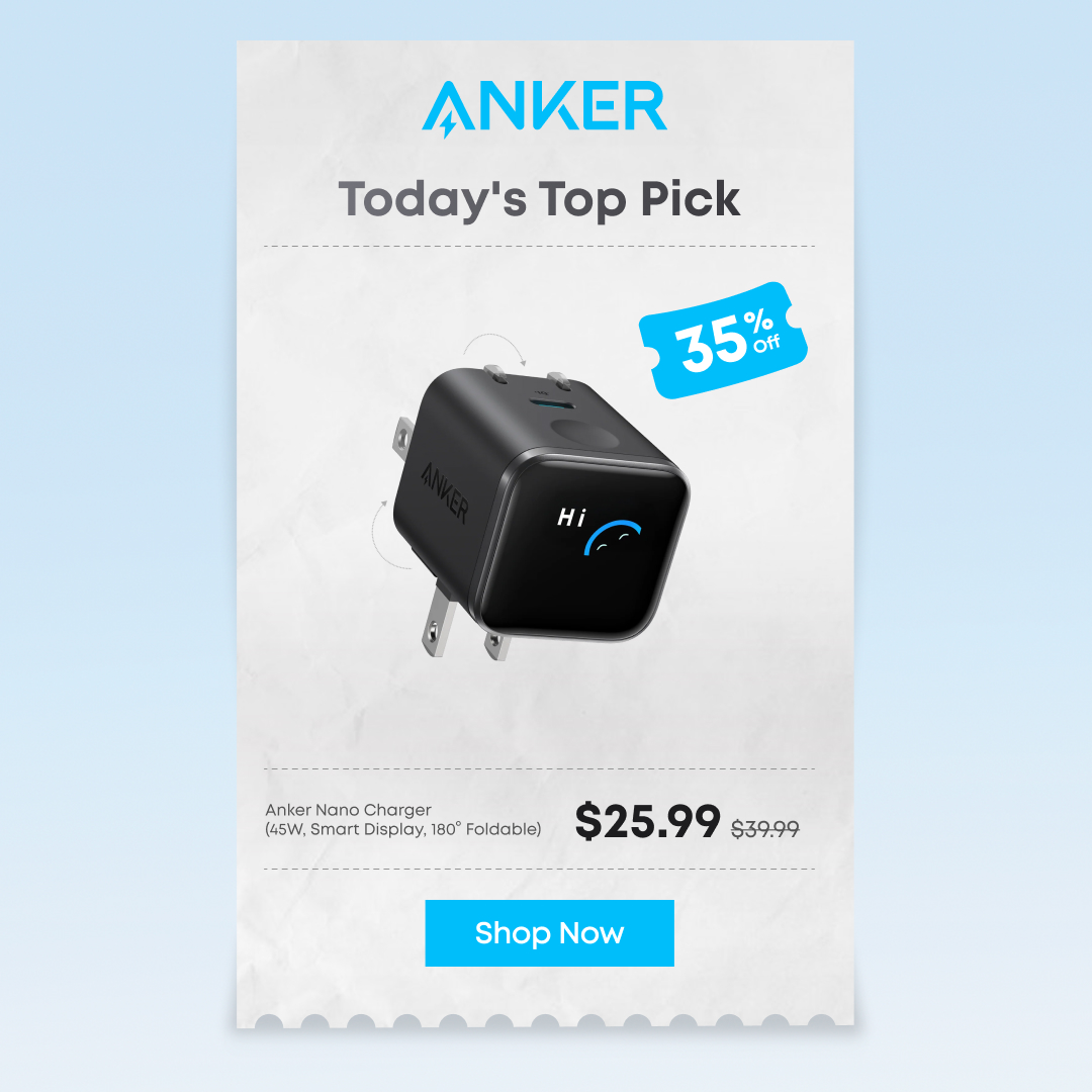 Anker Facebook ad