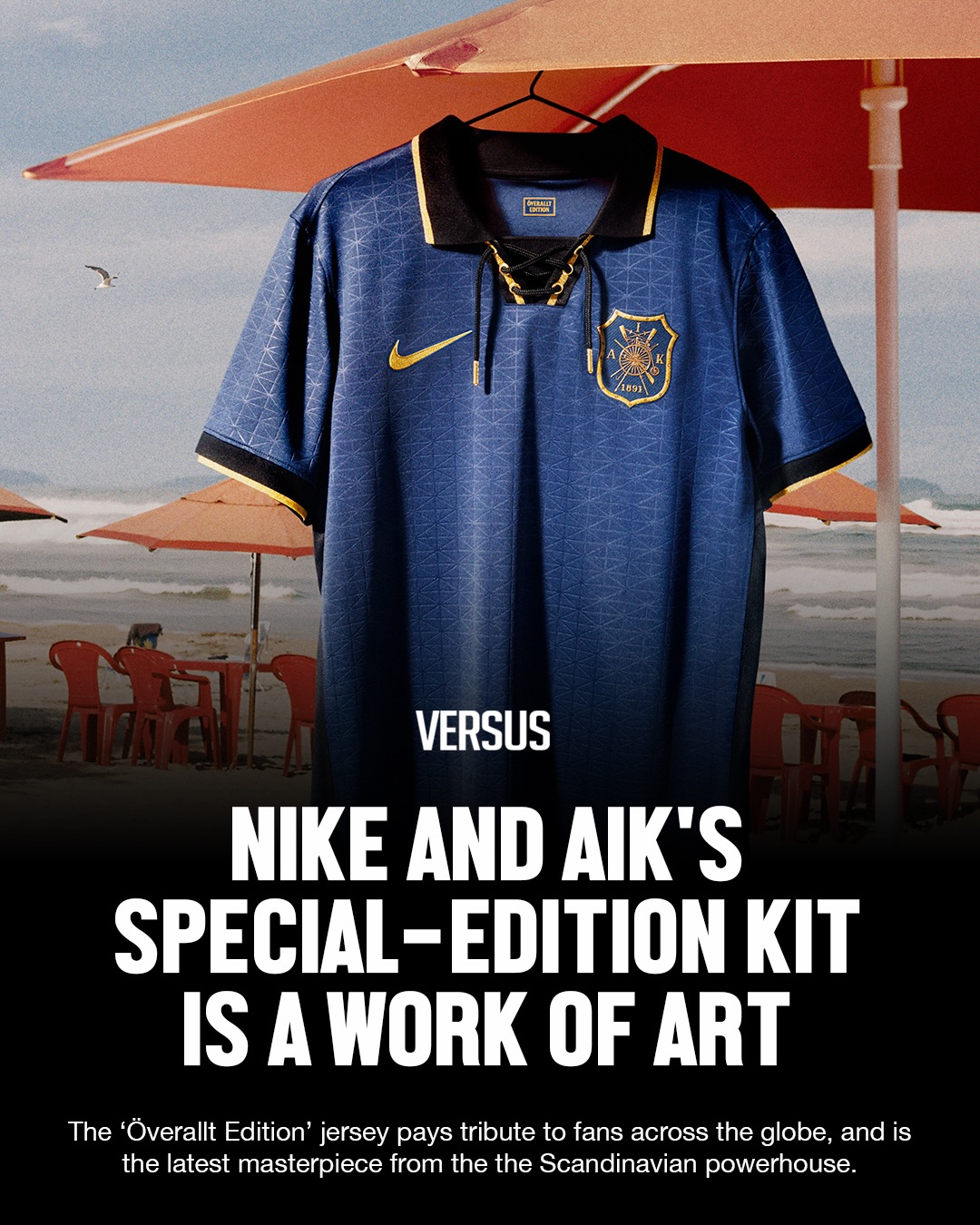 VERSUS Facebook ad: AIK have dropped their latest special edition jersey…