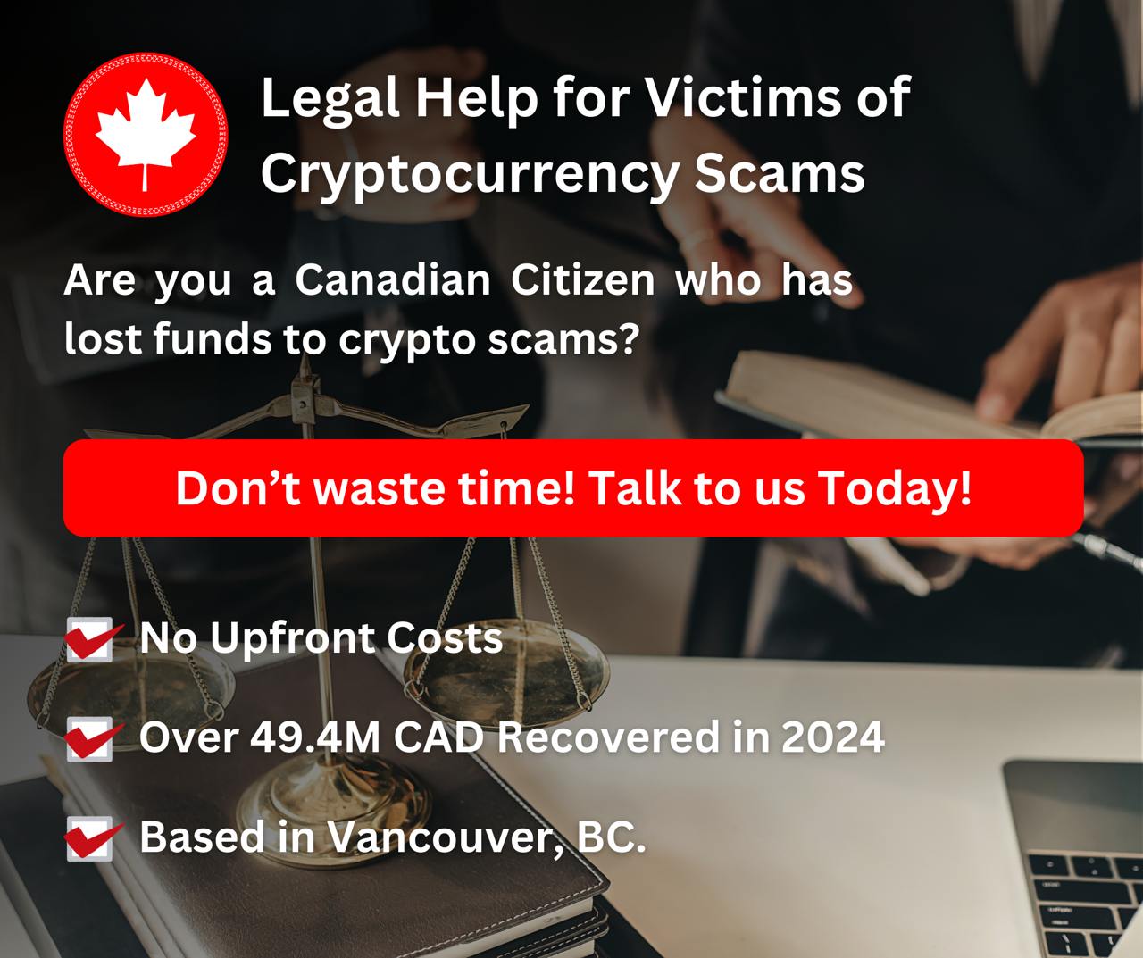 TrustWise Facebook ad: Recover Now
