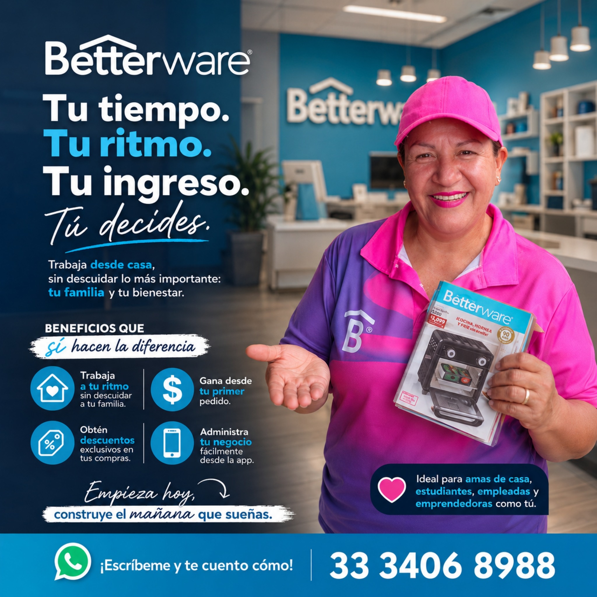 Soy Better Gdl Jalisco Facebook ad: Haz que tu tiempo también trabaje para ti.
