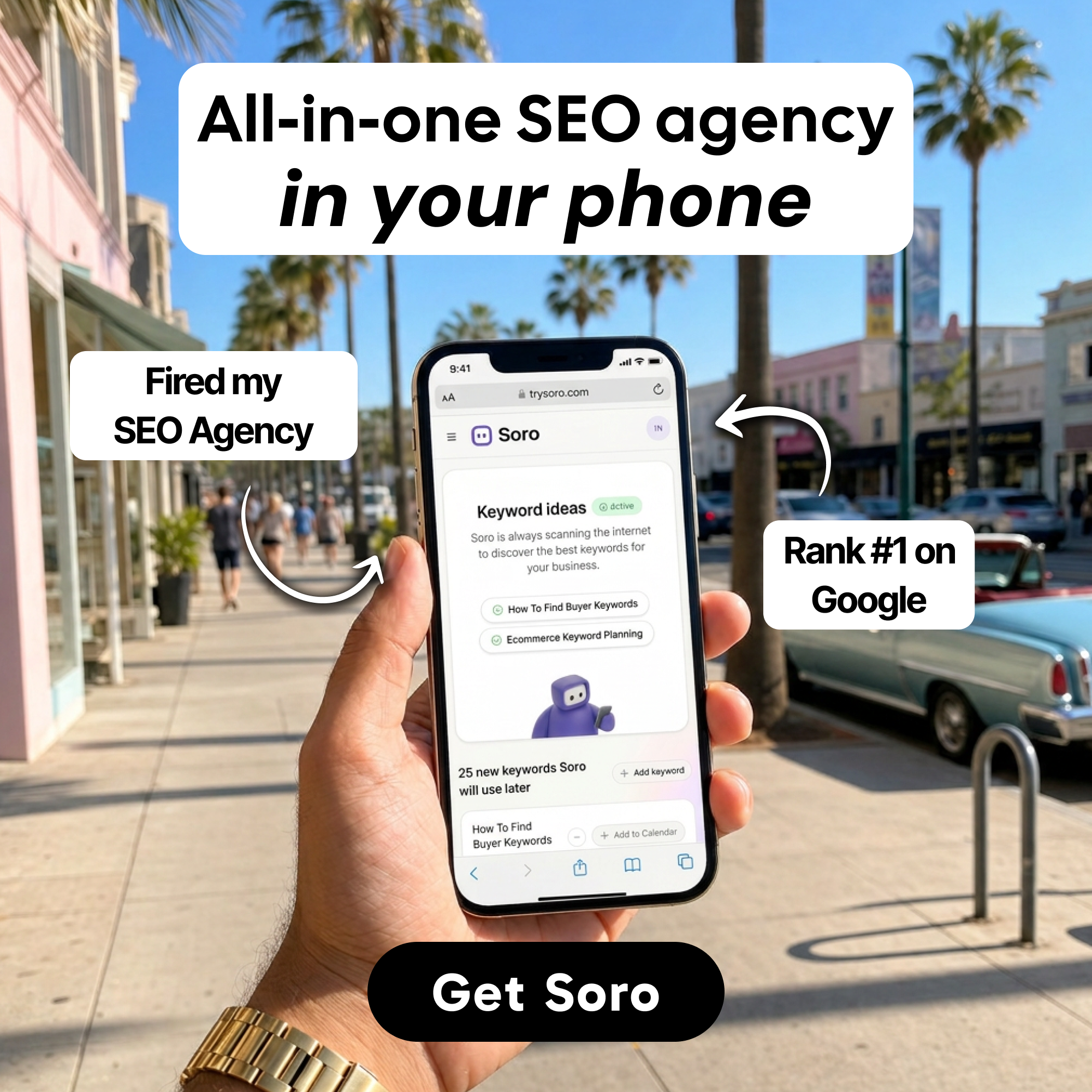 Soro SEO Facebook ad