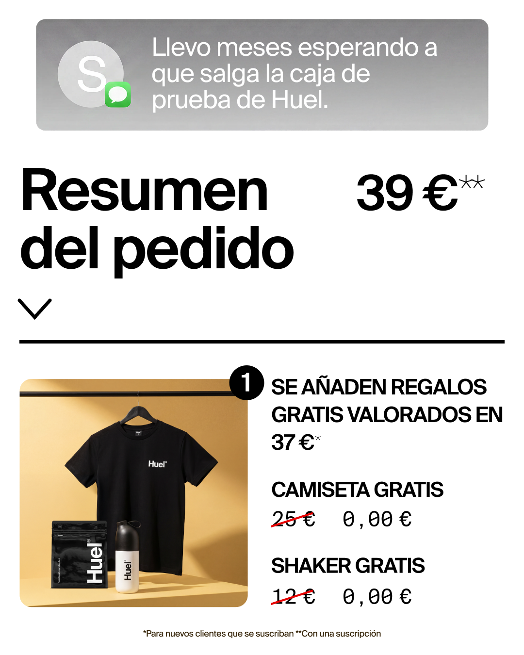 Huel Facebook ad