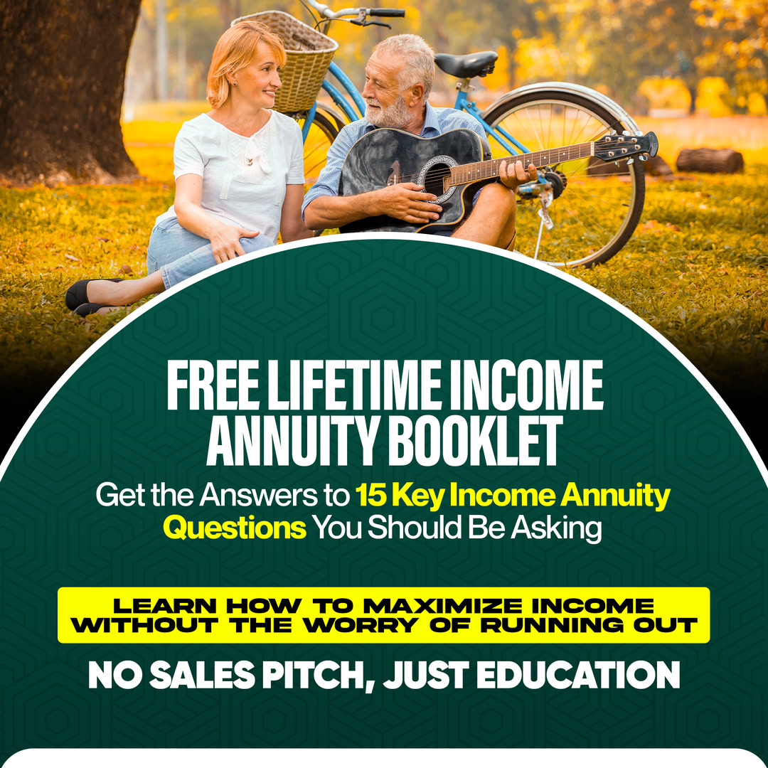 Premiere Retirement Planning & Wealth Management Facebook ad: FREE BOOKLET: 15 Key Questions on Retirement Income…