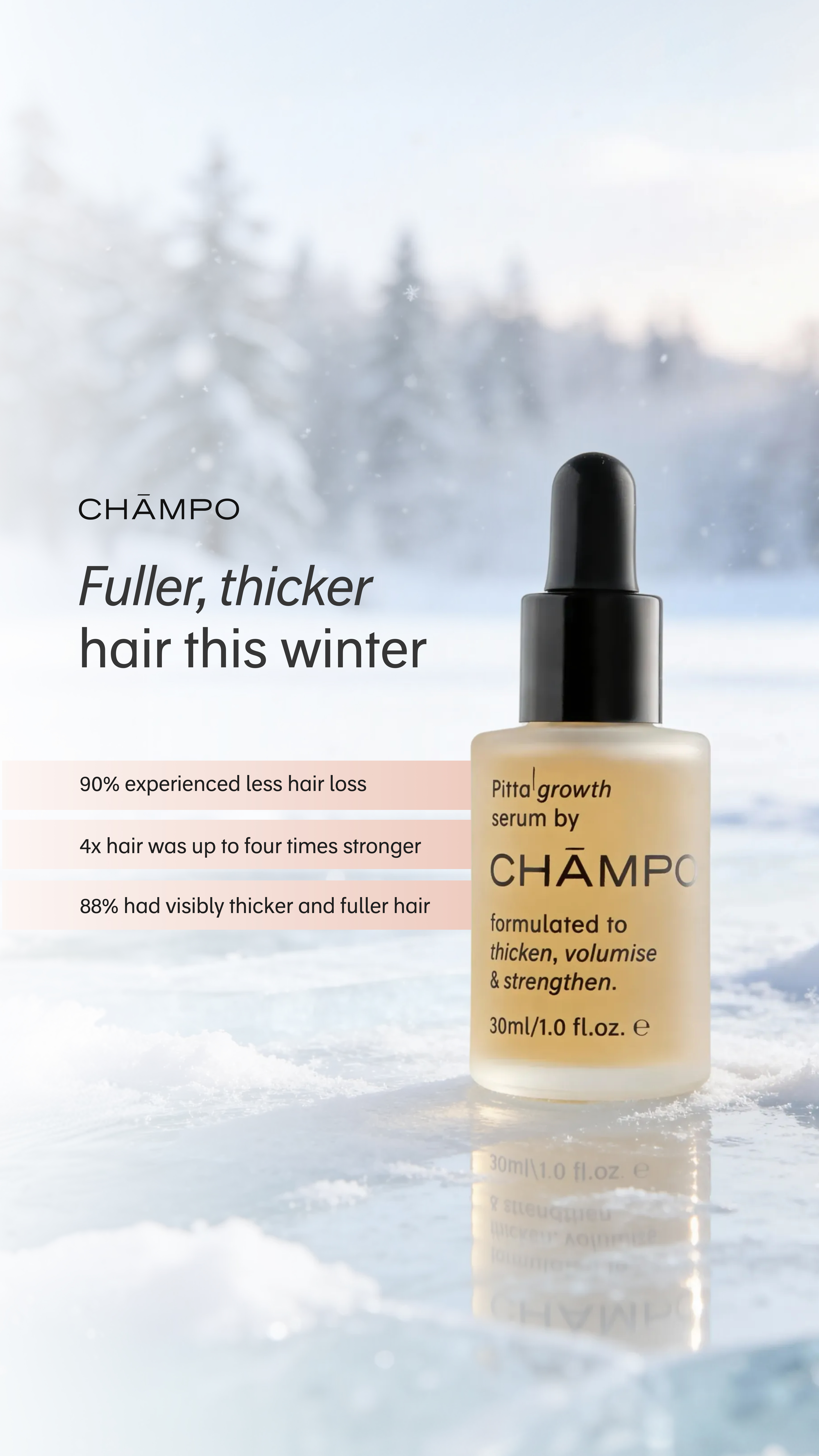 Chāmpo Haircare Facebook ad