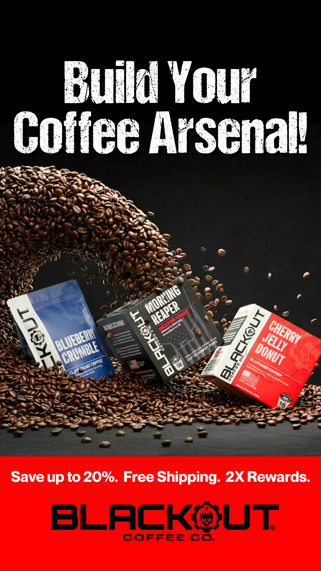 Blackout Coffee Co. Facebook ad