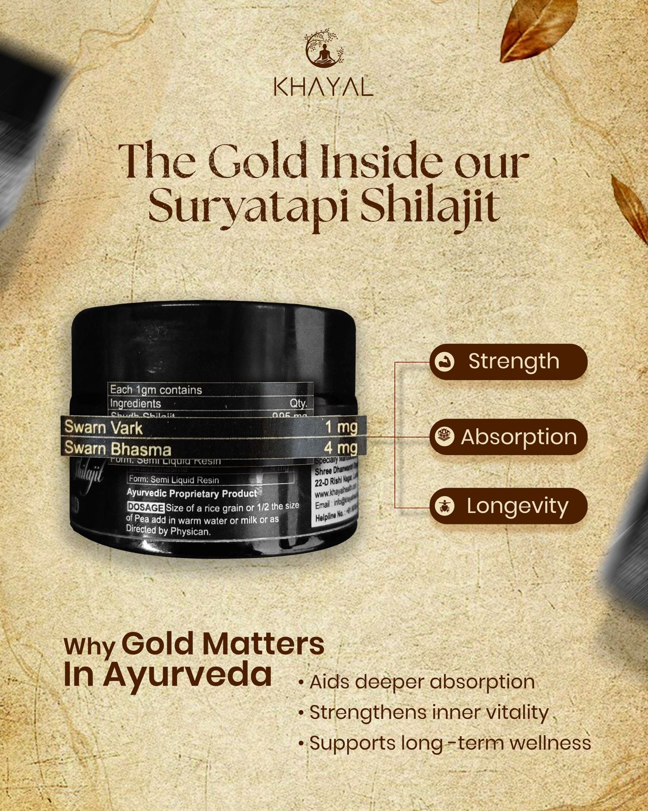 Khayal Health Facebook ad: Khayal Pure Himalayan Shilajit Resin for Men & Women
