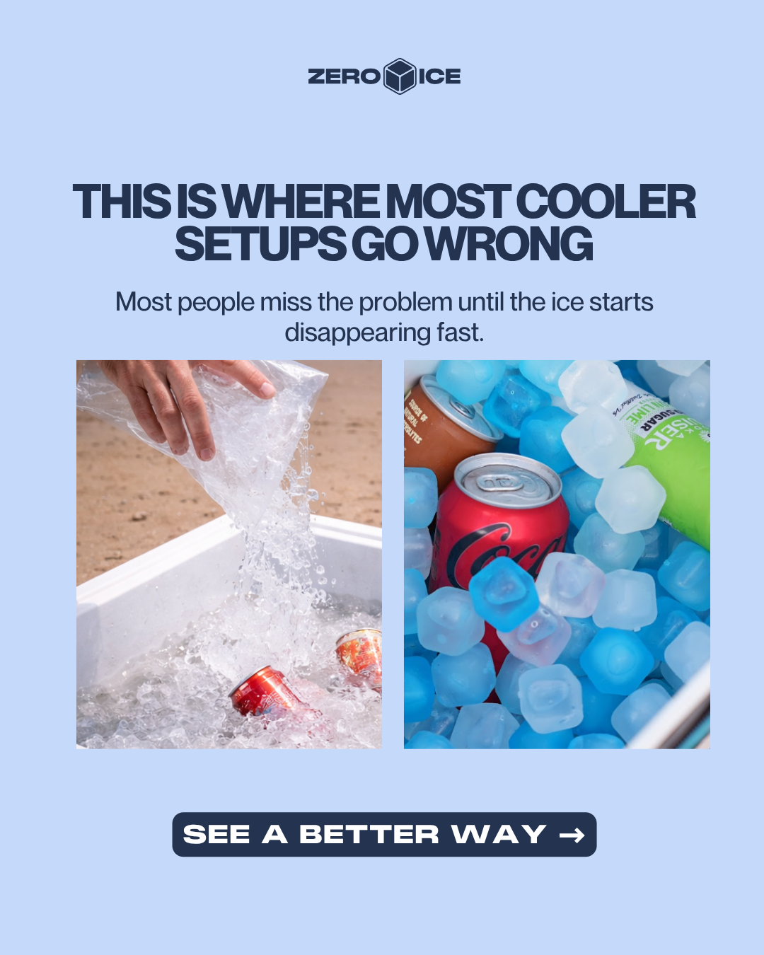 ZERO ICE Facebook ad
