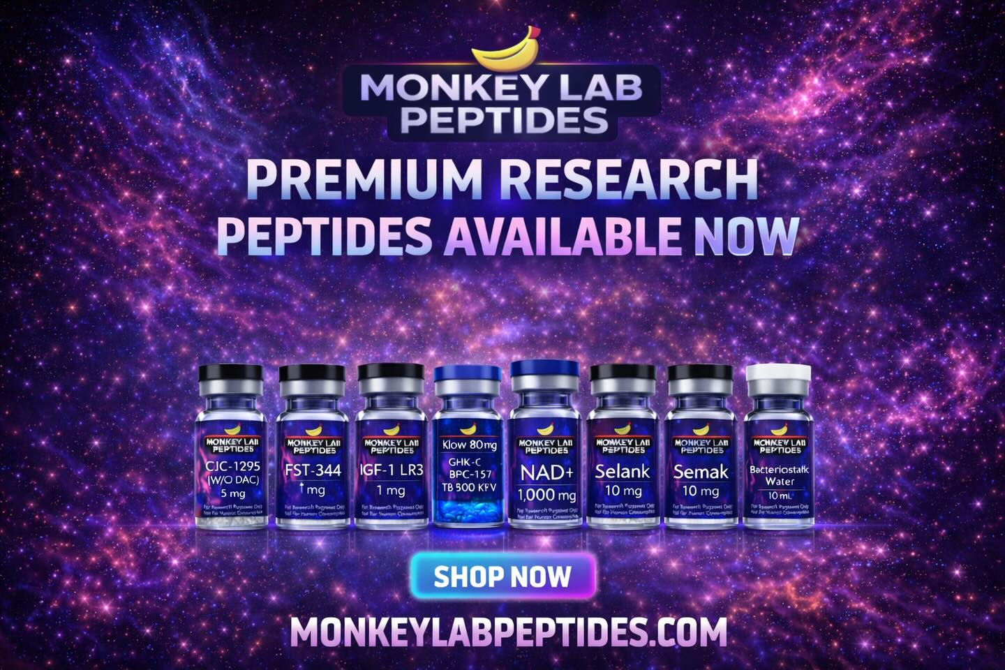 monkey1abpeptides Facebook ad: Monkey Lab Peptides