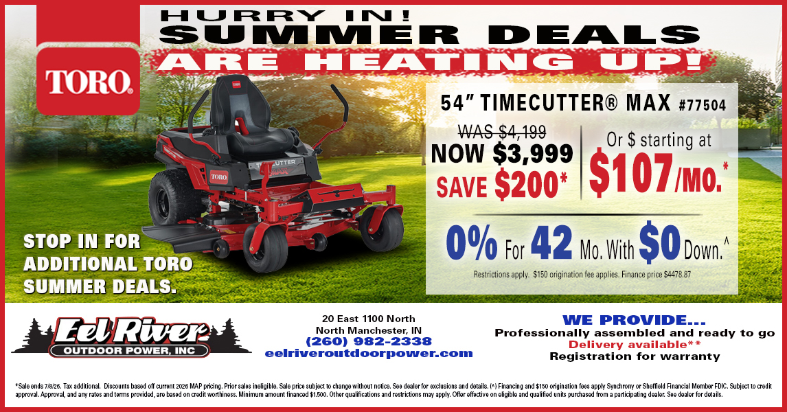 Eel River Outdoor Power, Inc. Facebook ad