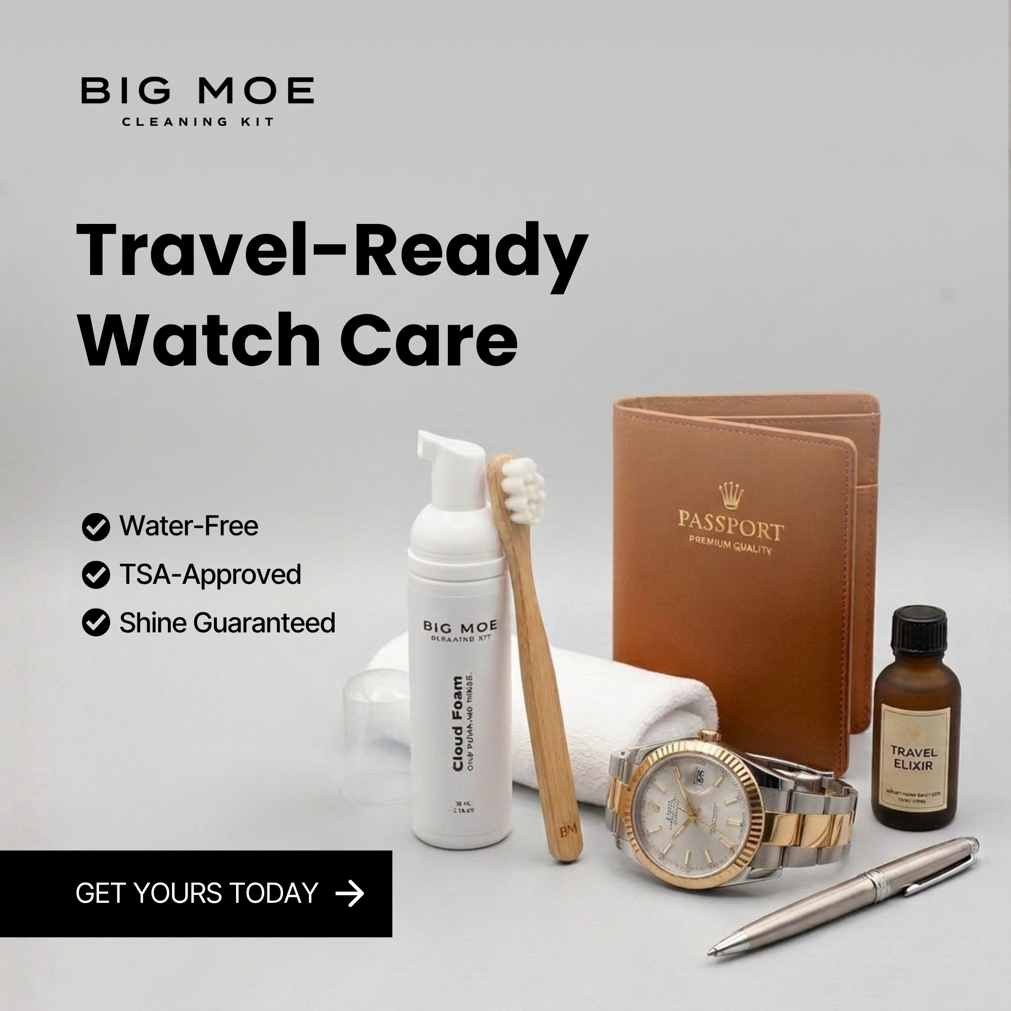 Big Moe Watches - Dubai Luxury Watches Facebook ad: Watch Cleaning Kit (Without Water)